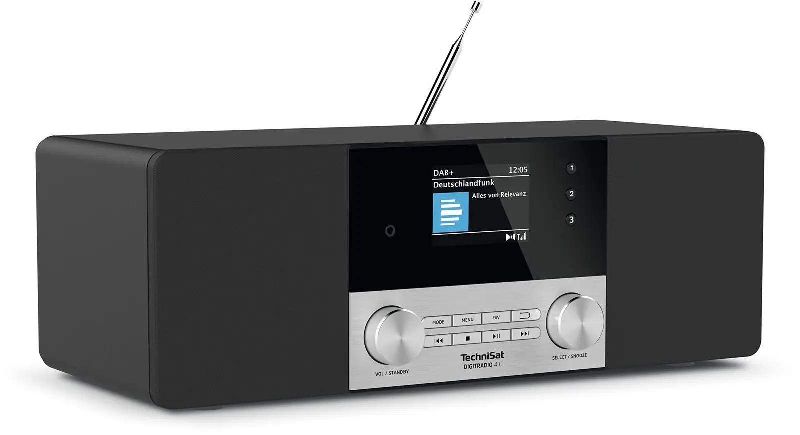 TechniSat puidust stereo-radios kasutamiseks kodus ja kingituseks