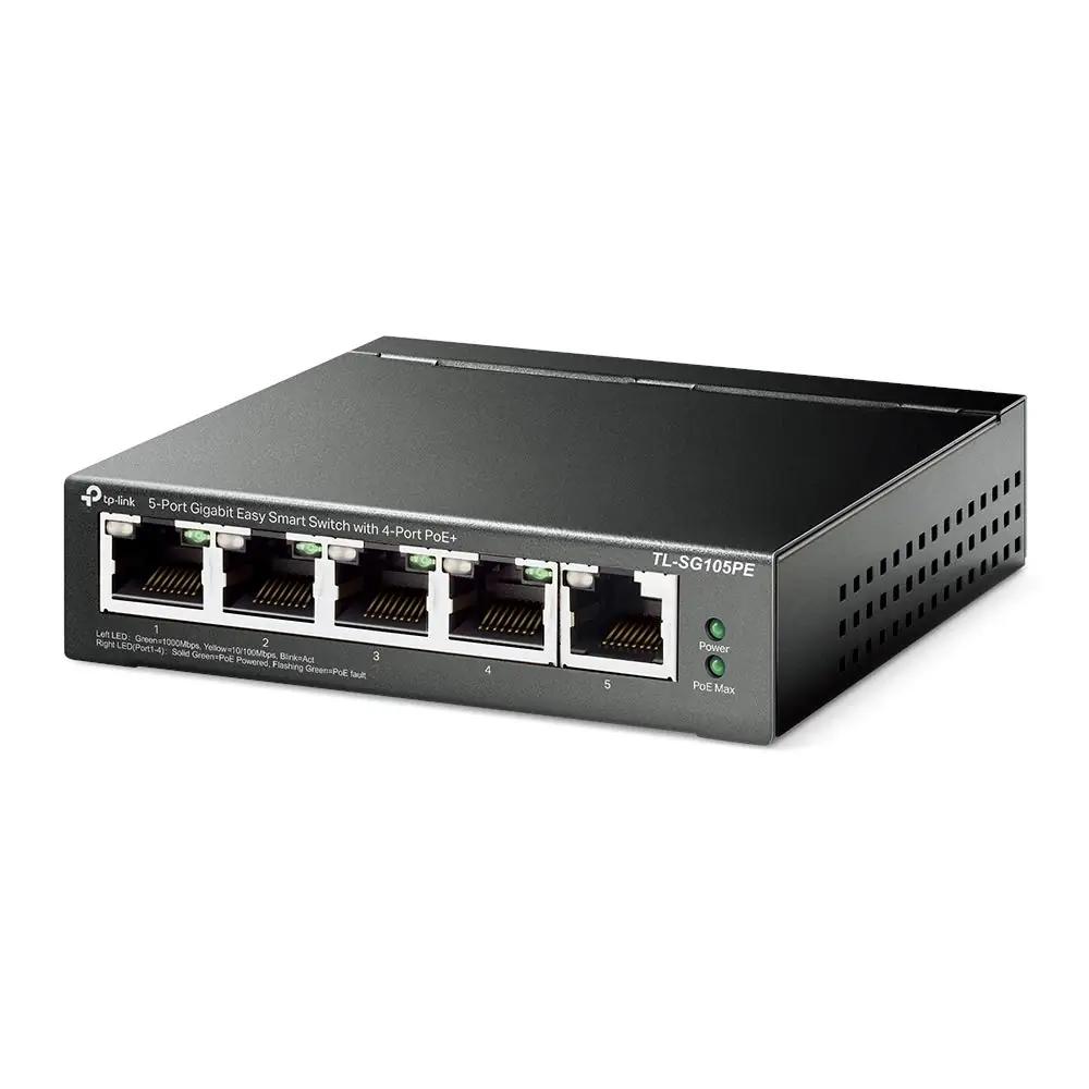 TP-Link võimas metallist PoE switch kodu- ja kontorikasutuseks – detailne vaade