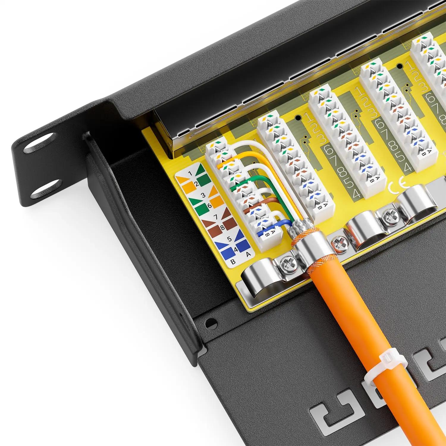 deleyCON metallist 24-port Cat6 patchpanel – organiseeritud võrk – pilt 6