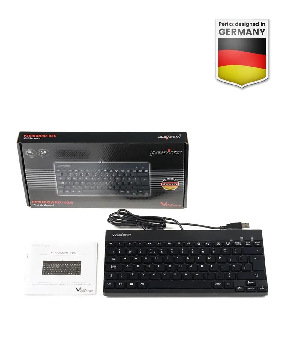 Perixx kompaktne mini-klaviatuur USB-ga – vastupidav ABS – pilt 6