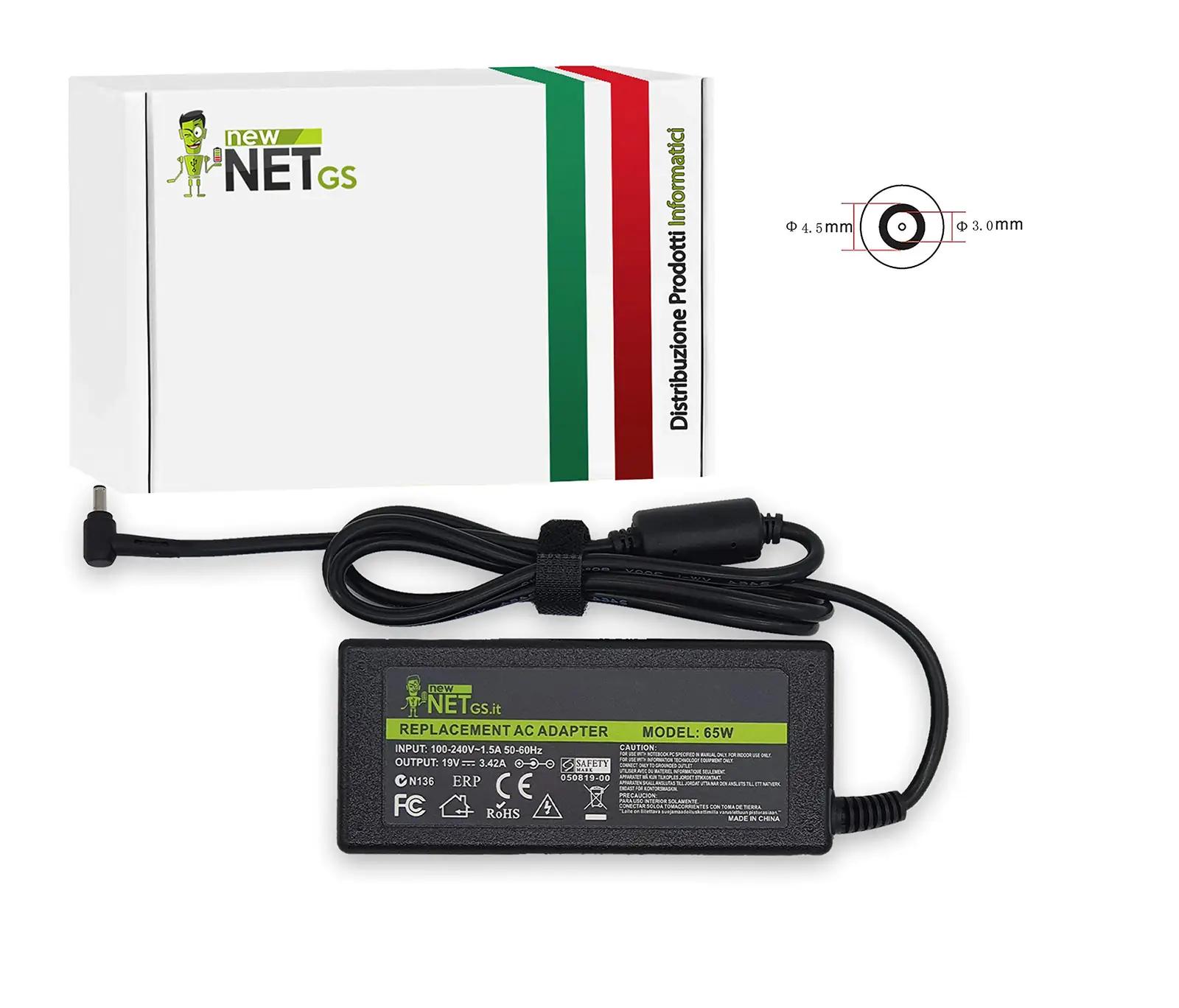 new net sülearvuti laadija 65W — kompaktne ja vastupidav adapter – pilt 7
