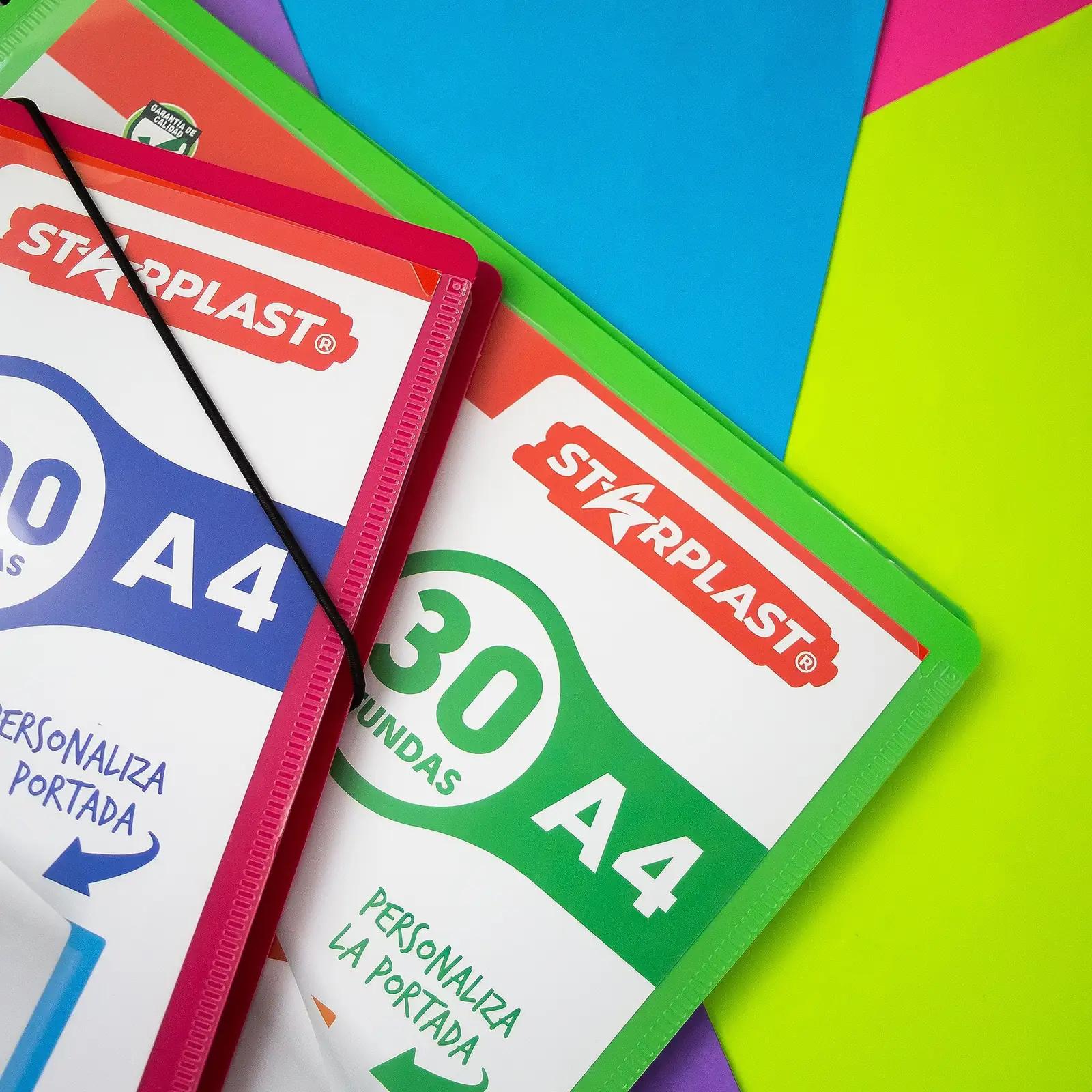 Starplast vastupidav A4 mapiga komplekt — 40 taskut ja elastne – pilt 7