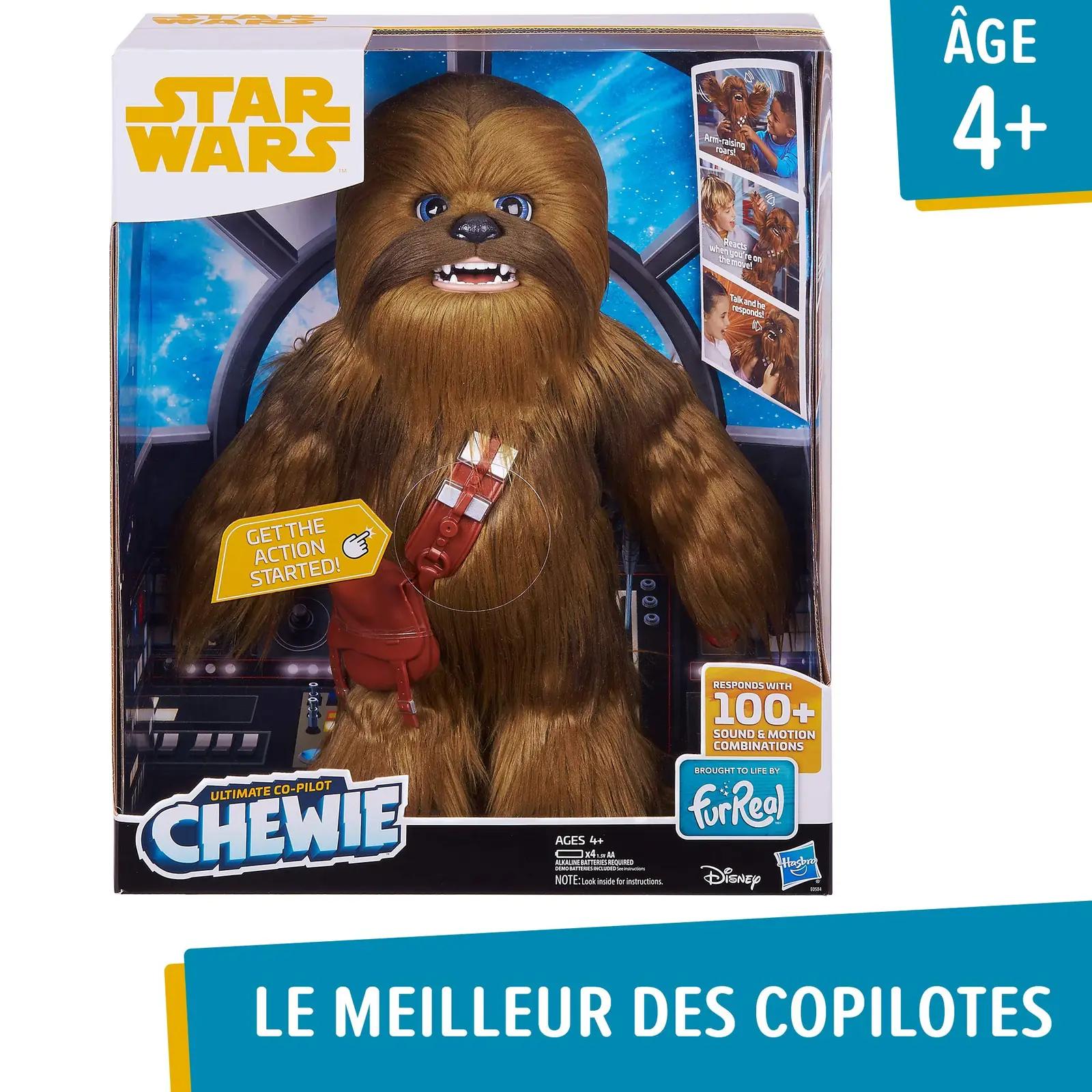 Star Wars Chewbacca pehme plüüs — interaktiivne kogemusekingitus – pakend ja tarvikud