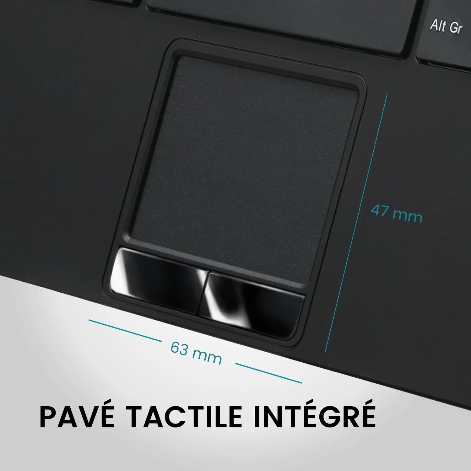 Perixx kerge mini‑klaviatuur touchpadiga — vastupidav materjal – pilt 6