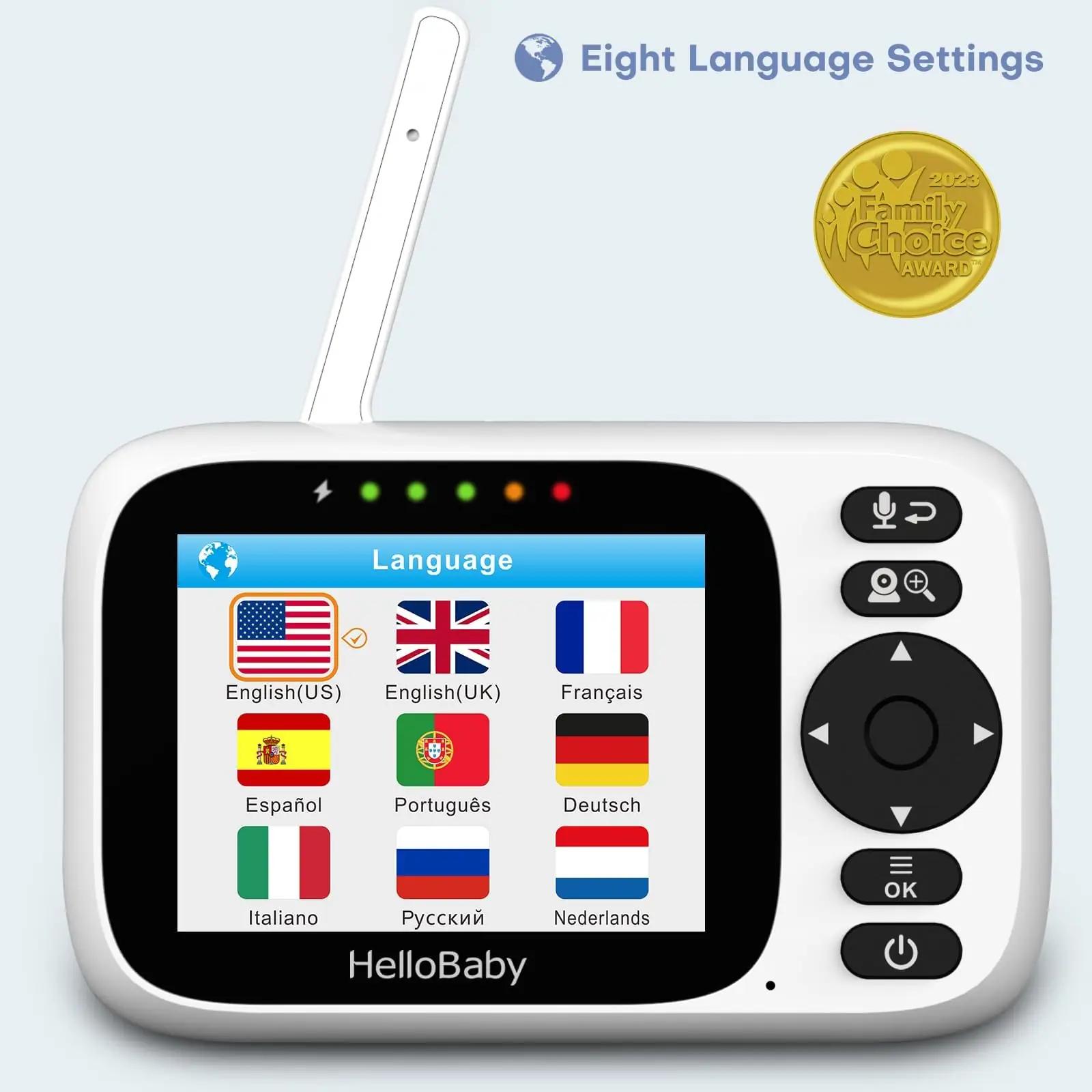 HelloBaby beebimonitor kaameraga — 3,2″ IPS – pilt 9
