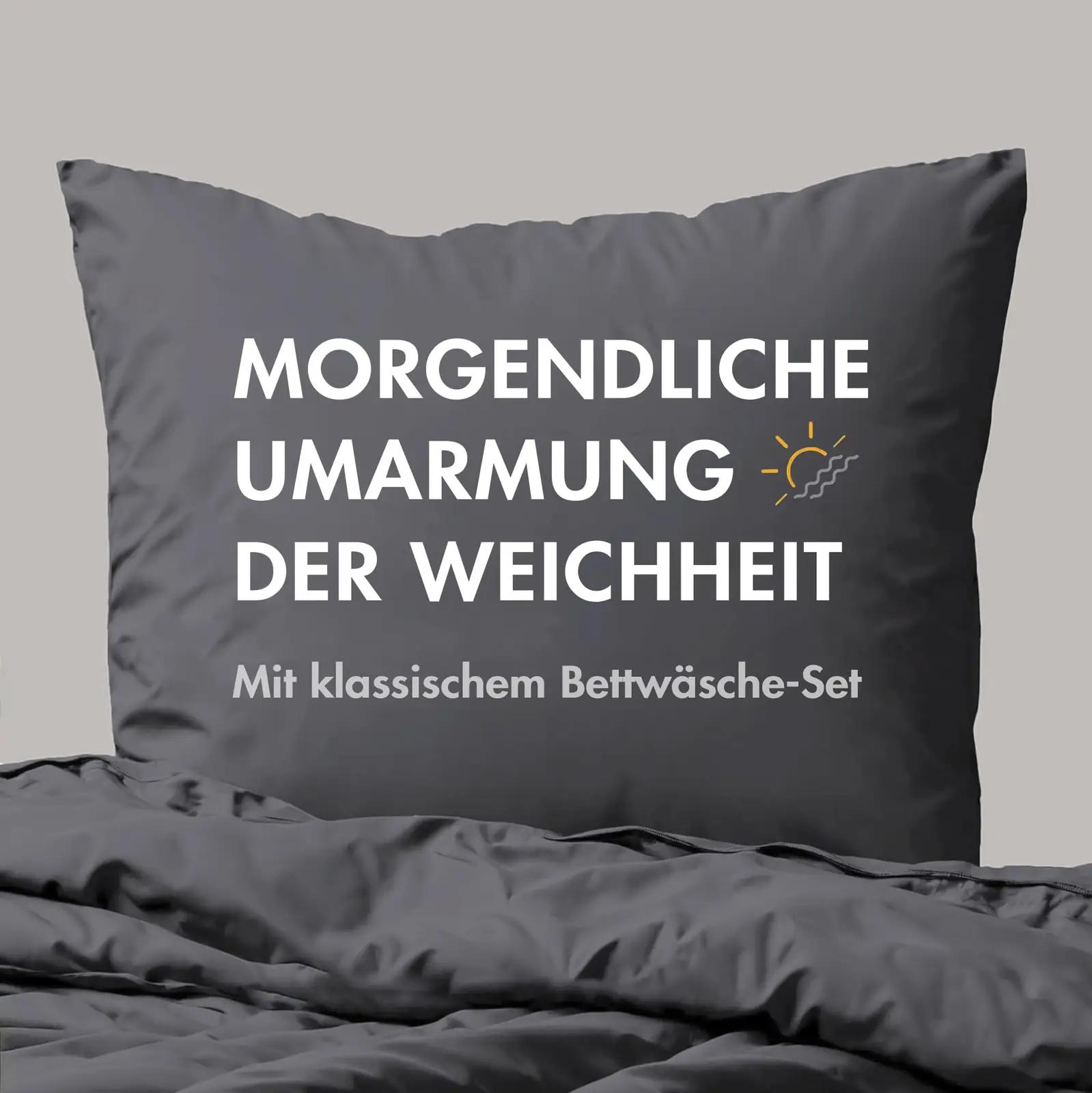 Sleeptime pehme puuvillane voodipesu 4-osaline – antratsiit – detailne vaade