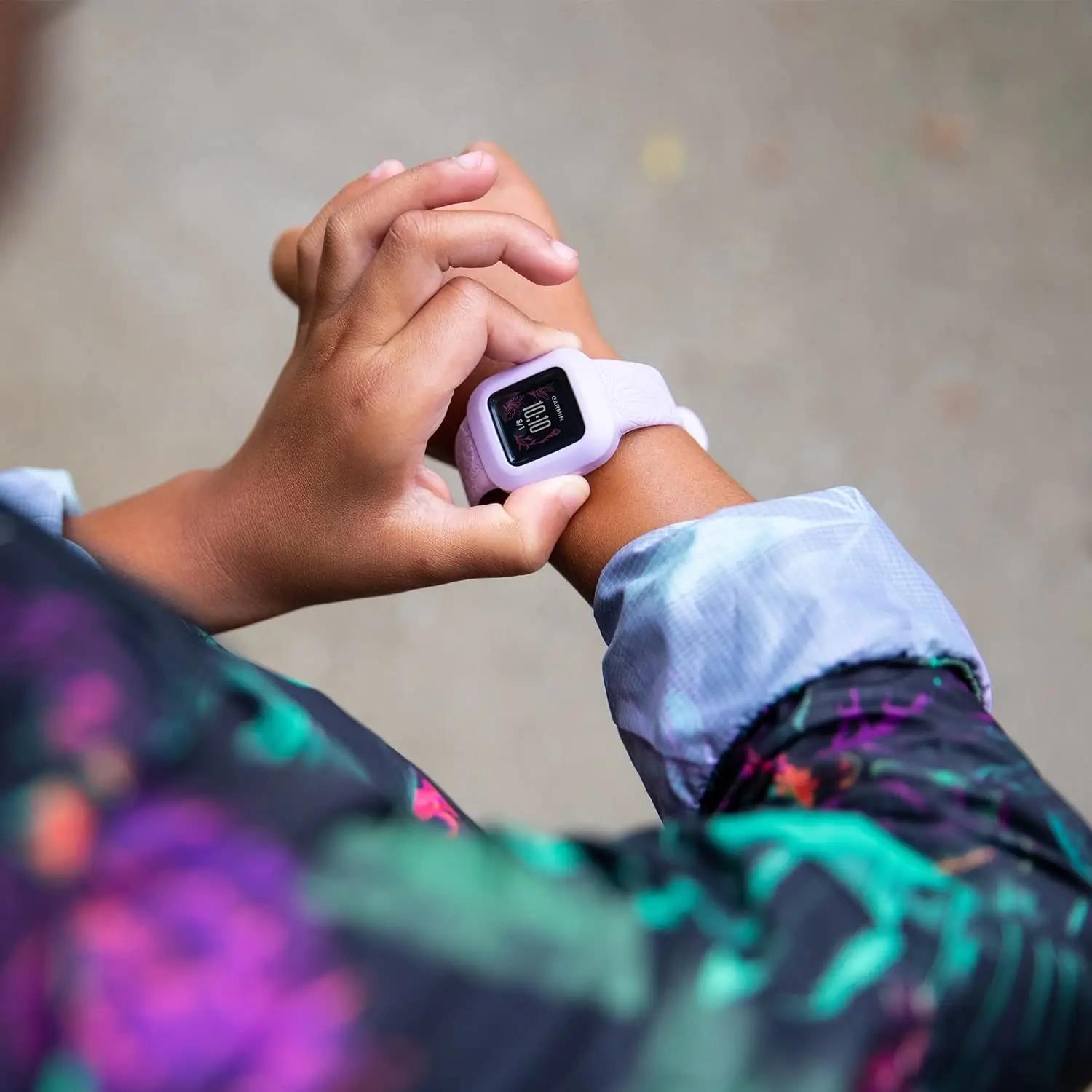Garmin lasteaktiivsusmonitor silikoonist – mugav ja veekindel – kasutusnäide
