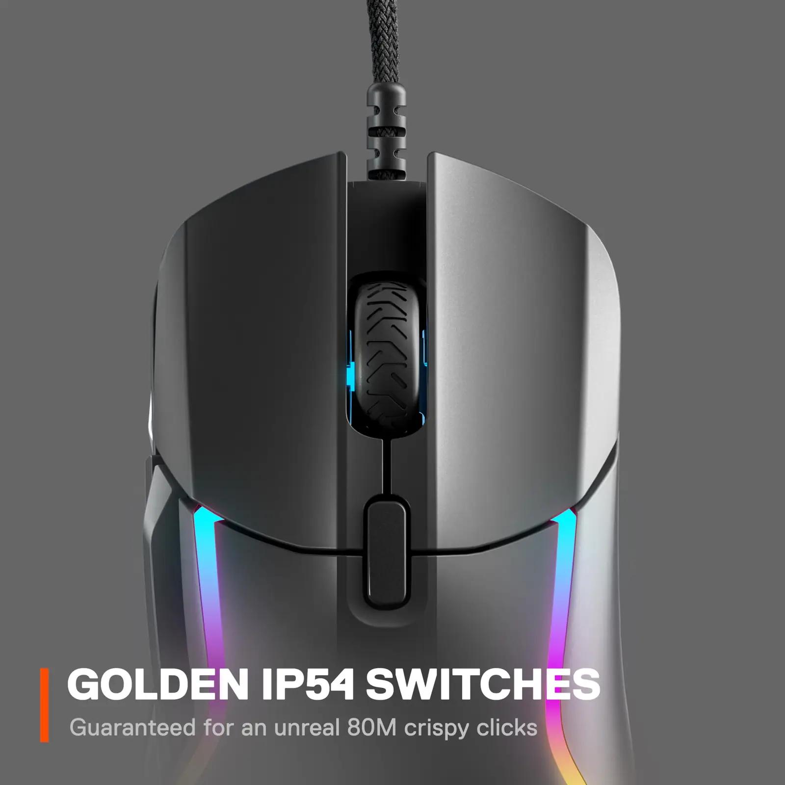 SteelSeries kerge mänguhiir Rival 5 — täpne ja ergonoomiline – lisavaade