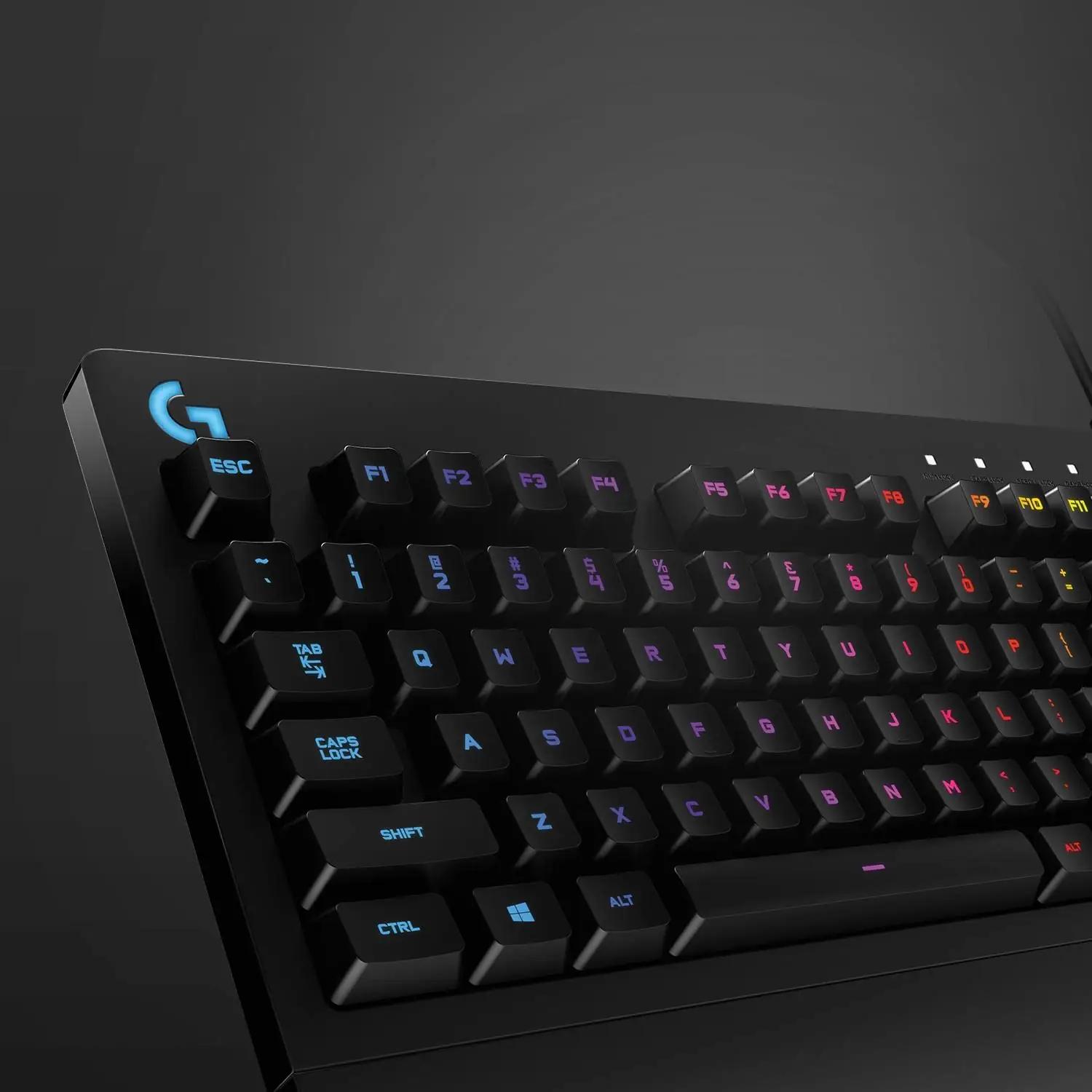 Logitech G mugavust ja RGB-valgustusega mängutastatur – kasutusnäide