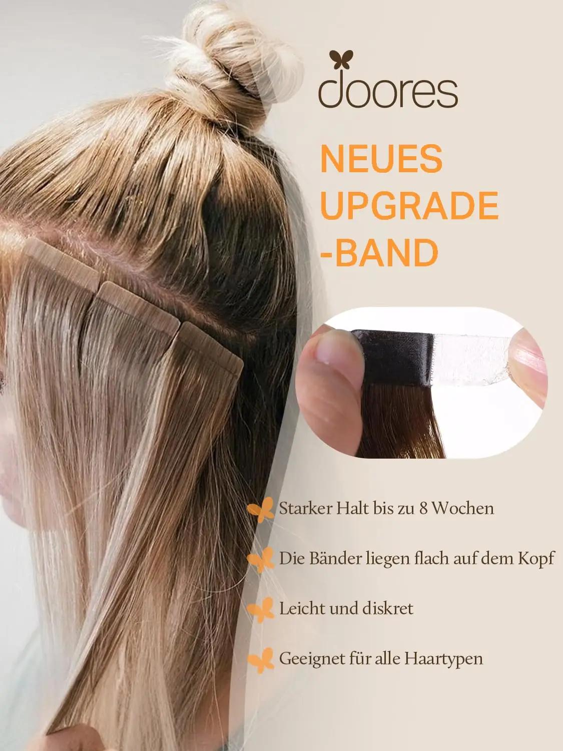 DOORES naturaalsed pikendused 45 cm – pehme balayage toon – lisavaade