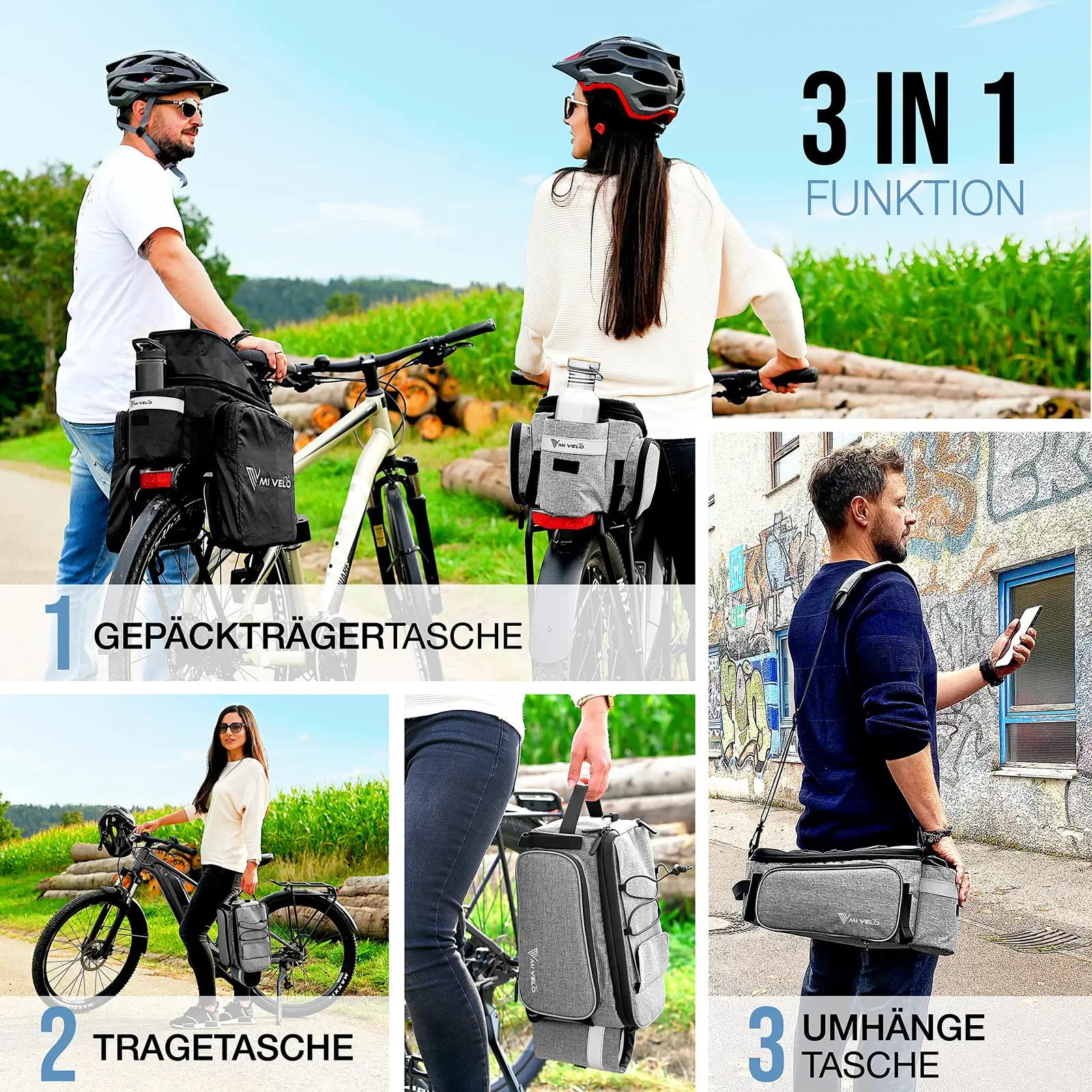 MIVELO veekindel jalgrattakott 20L — praktiline ja vastupidav – lisavaade