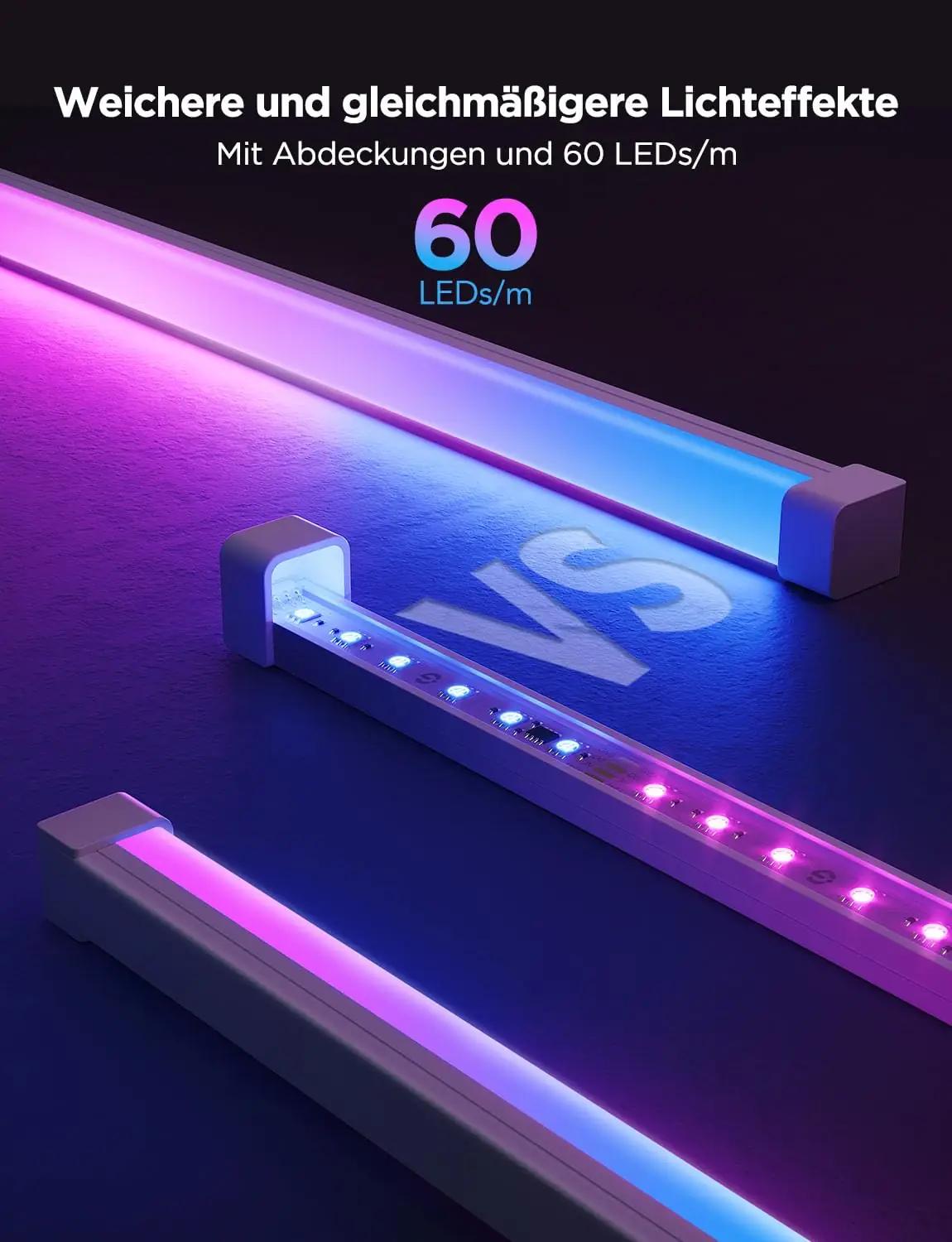 Govee LED-riba 5 m profiiliga — RGBIC valgustus koduõhustiku – detailne vaade