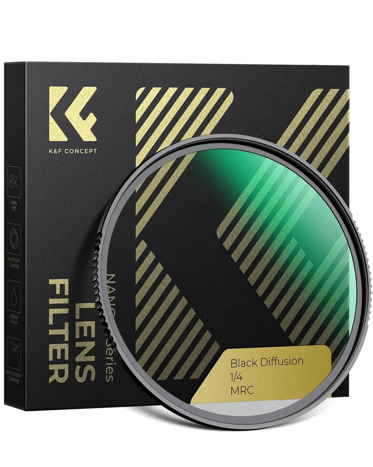 K&F CONCEPT 82mm Black-Mist 1/4 – pehme portreefoto efekt