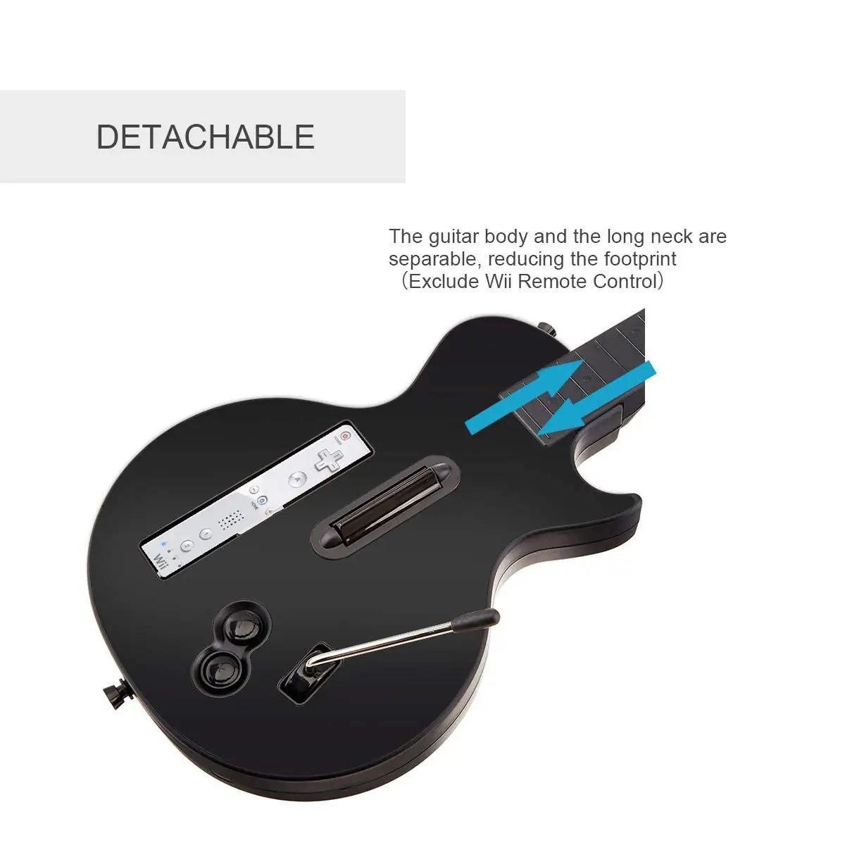 DOYO must traadita Guitar Hero/Wii kitarr – eemaldatav kontroller – kasutusnäide