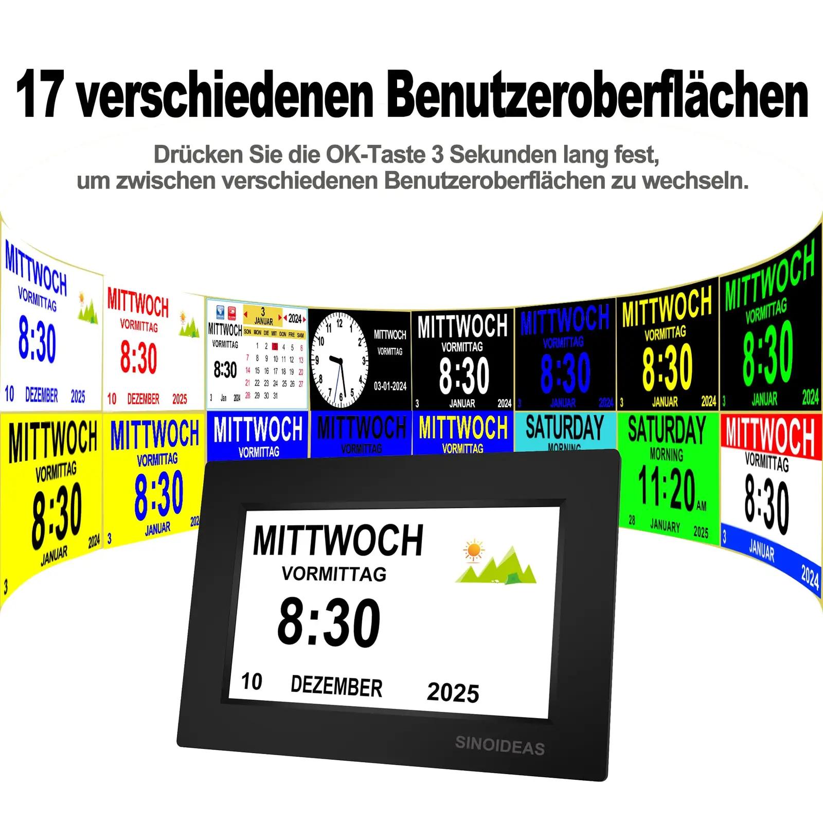 SINOIDEAS 96-WVUH-78VR käekell – detailne lähivaade