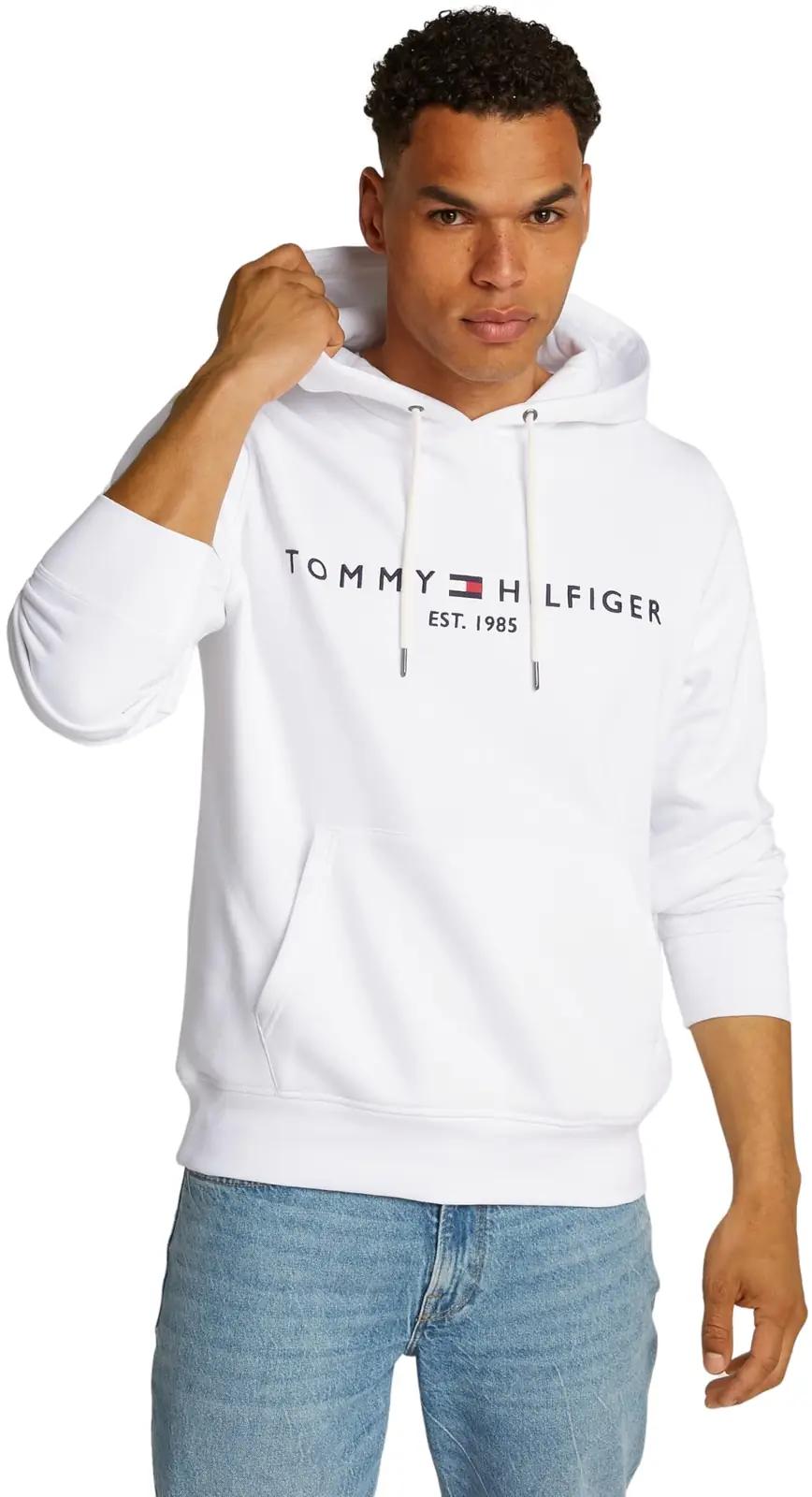 Tommy Hilfiger valge kapuutsiga meeste pusser