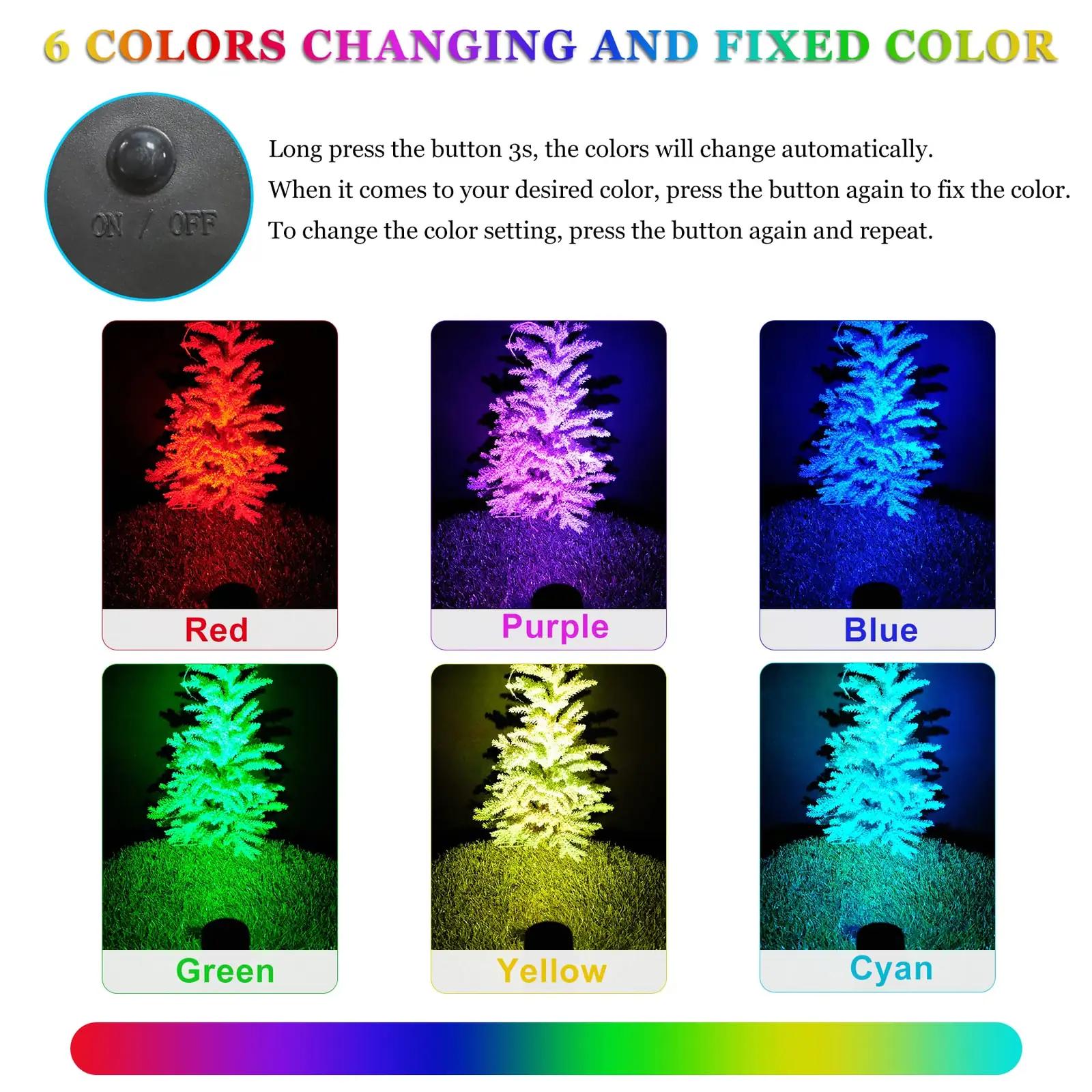 NATPOW LED päikeseaiavalgusti — veekindel RGB komplekt – detailne vaade