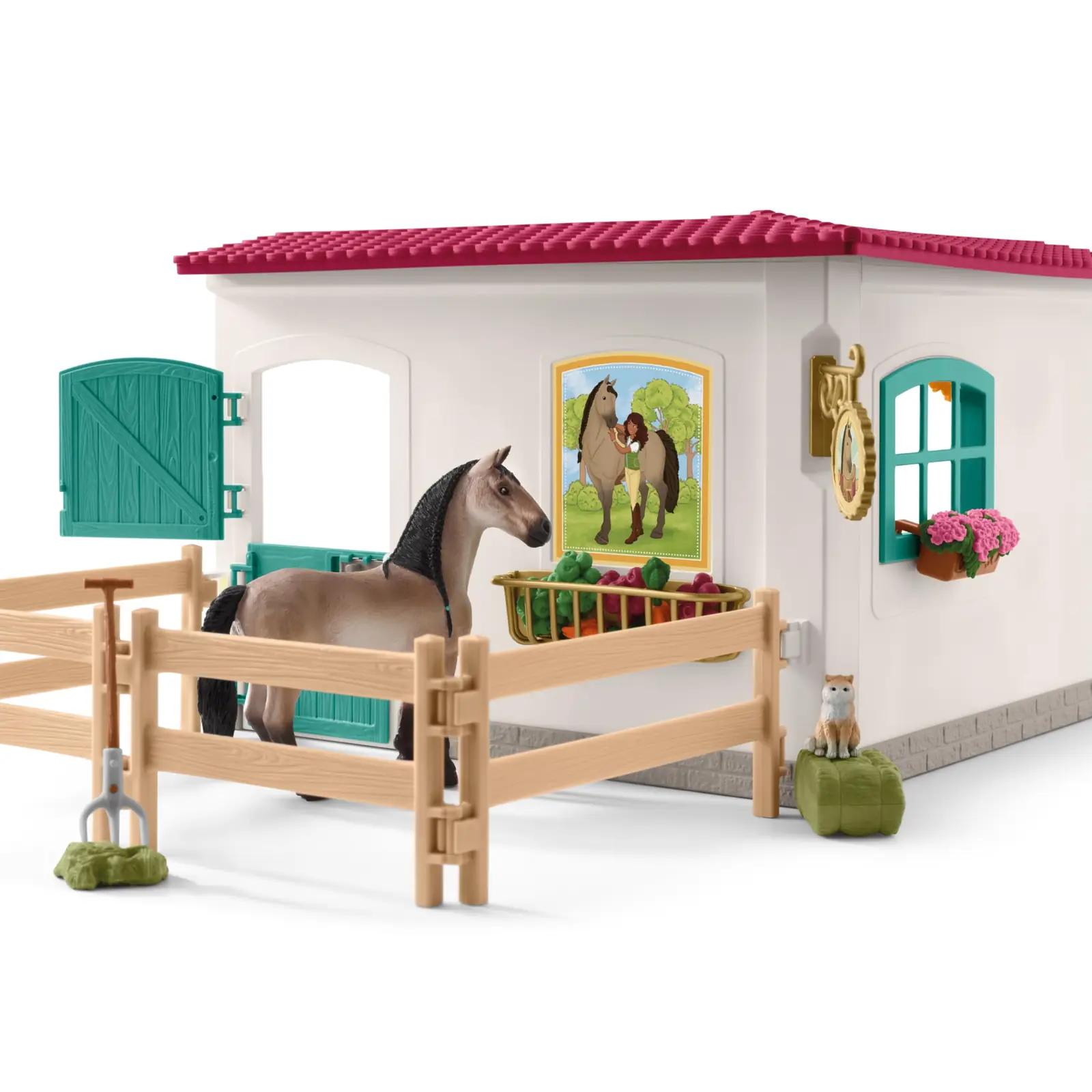 SCHLEICH pehme plastikust Sattelkammer – mängukomplekt lastele – pilt 7