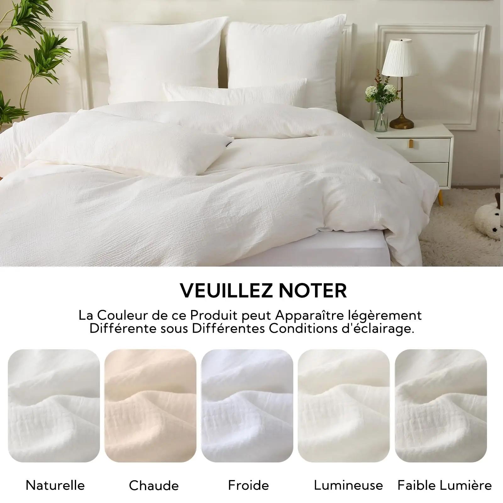 SOULFUL puuvillane voodipesukomplekt 140×200 valge elegants – pilt 6