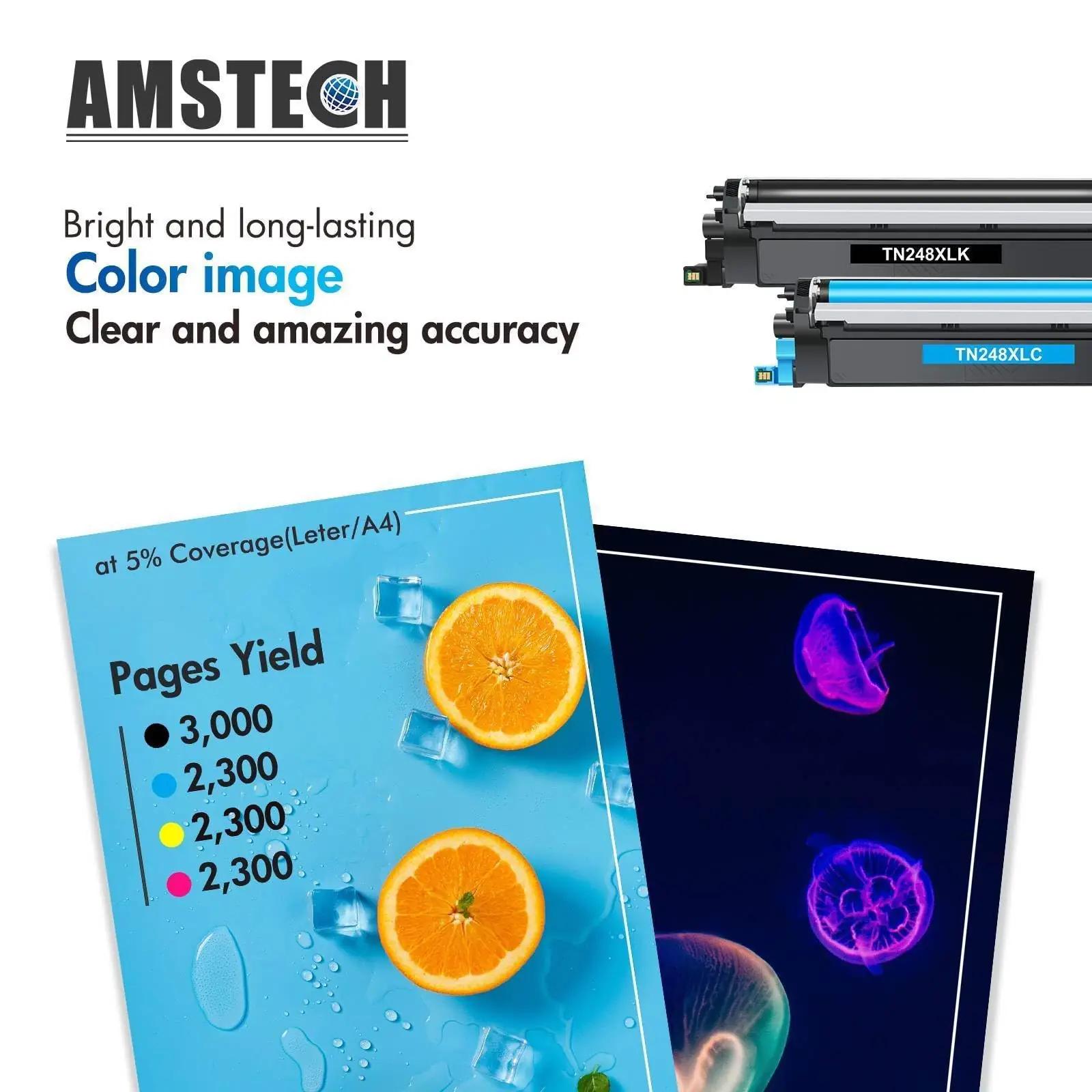 Amstech värvikas 4-pakk TN-248VAL toner – tööks ja kingituseks – detailne vaade