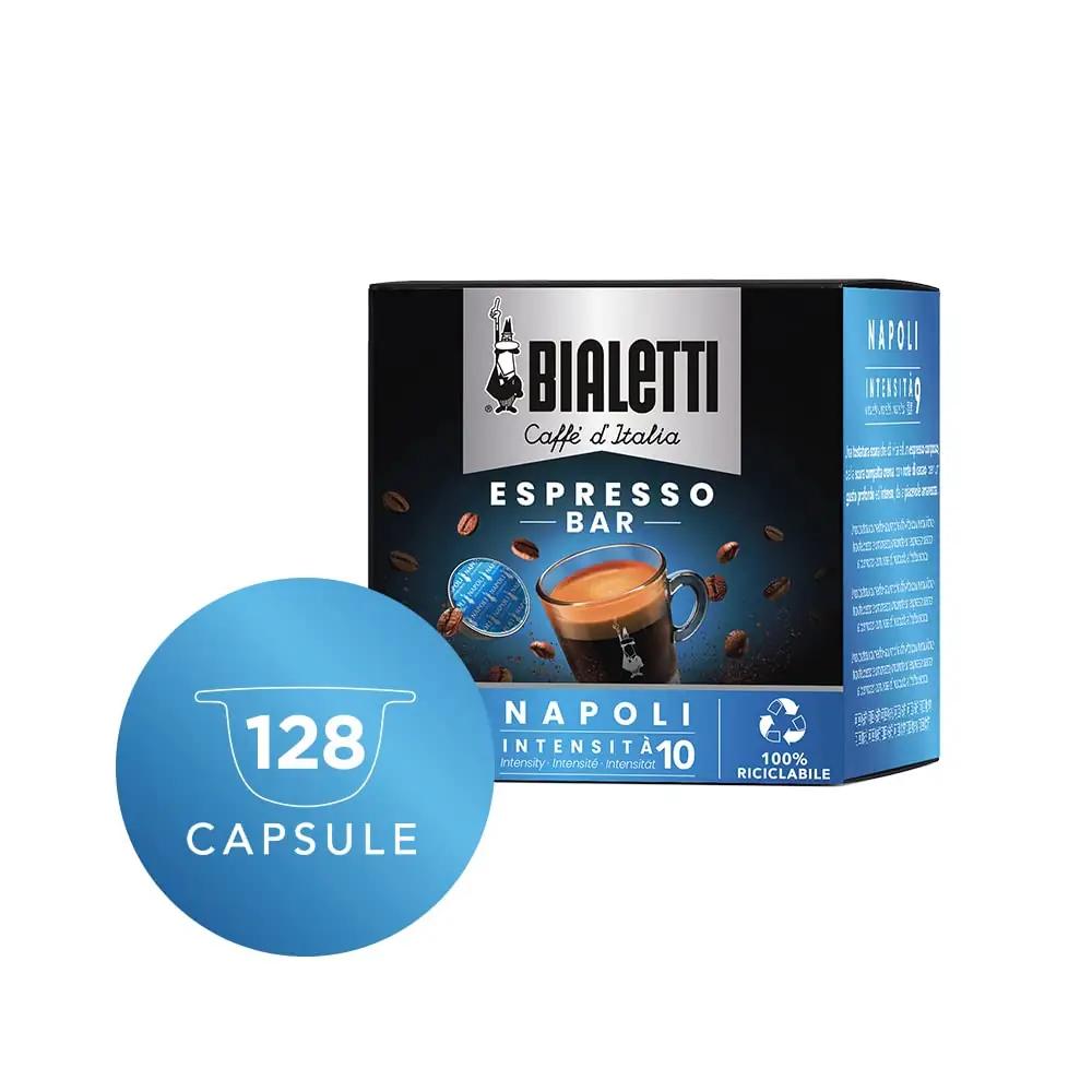 Bialetti Napoli kofeekapslid 128 tk — kingitus koheselt – pakend ja tarvikud