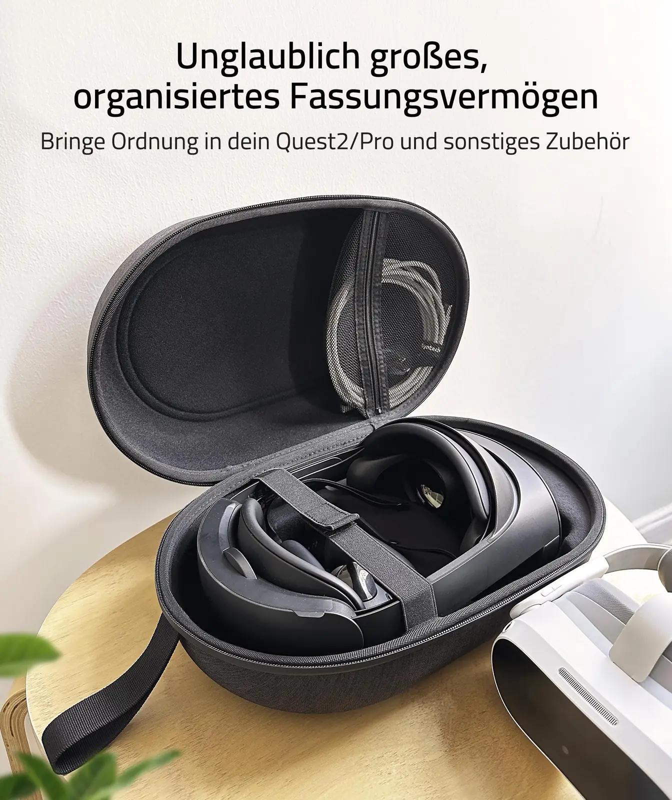 Syntech vastupidav EVA reisikott VR‑peakomplektile – suur maht – kasutusnäide