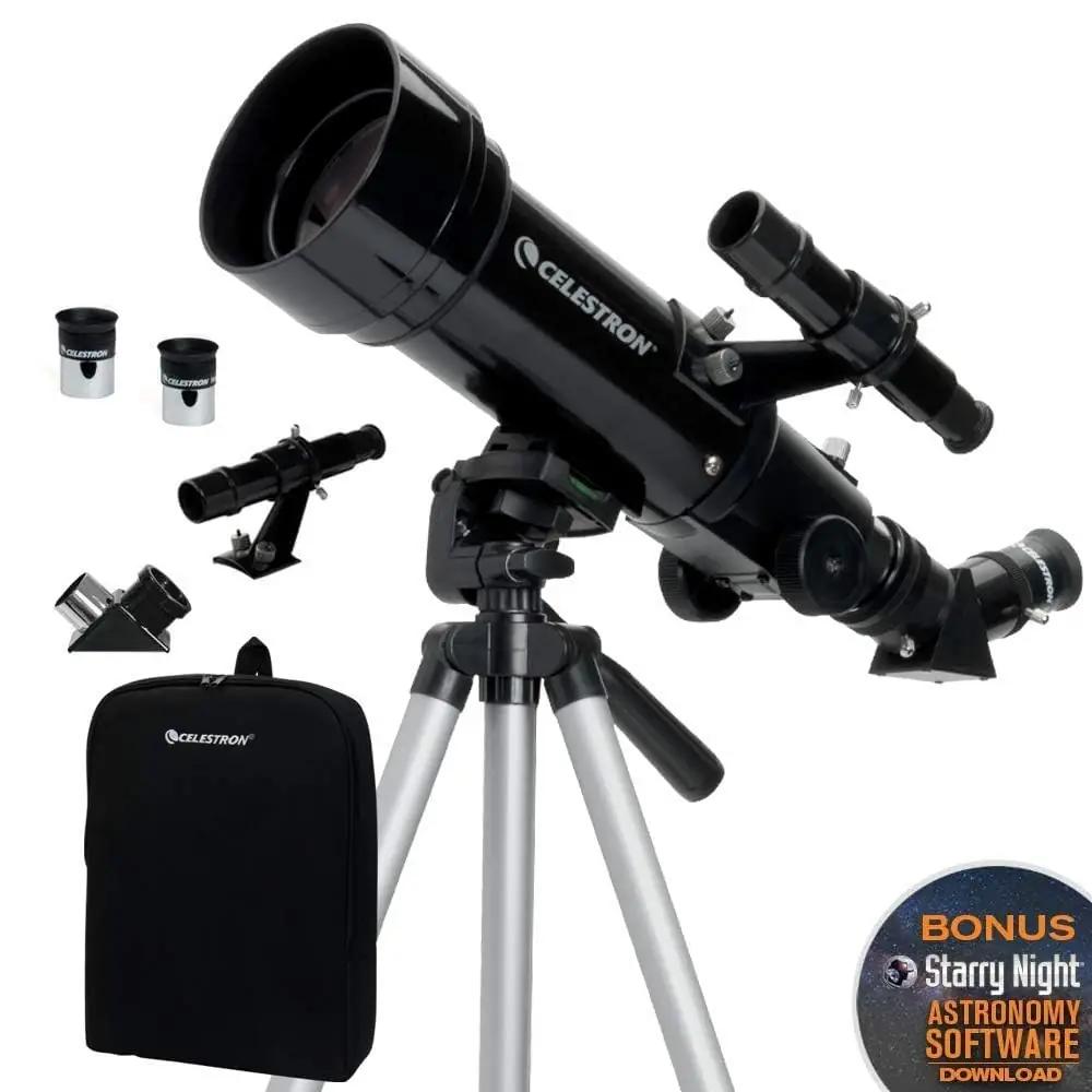 Celestron kaasaskantav TravelScope 70 — kerge reisiteleskoop – detailne vaade
