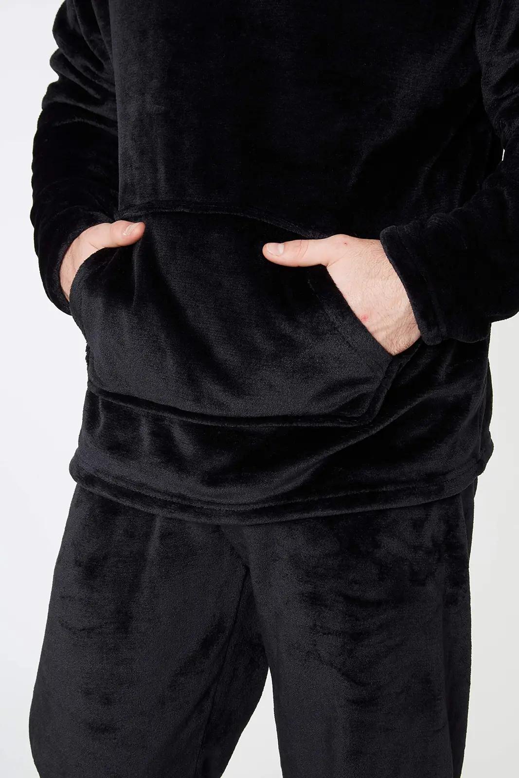 CityComfort pehme fliispyjama meestele — hubane camo komplekt – lisavaade