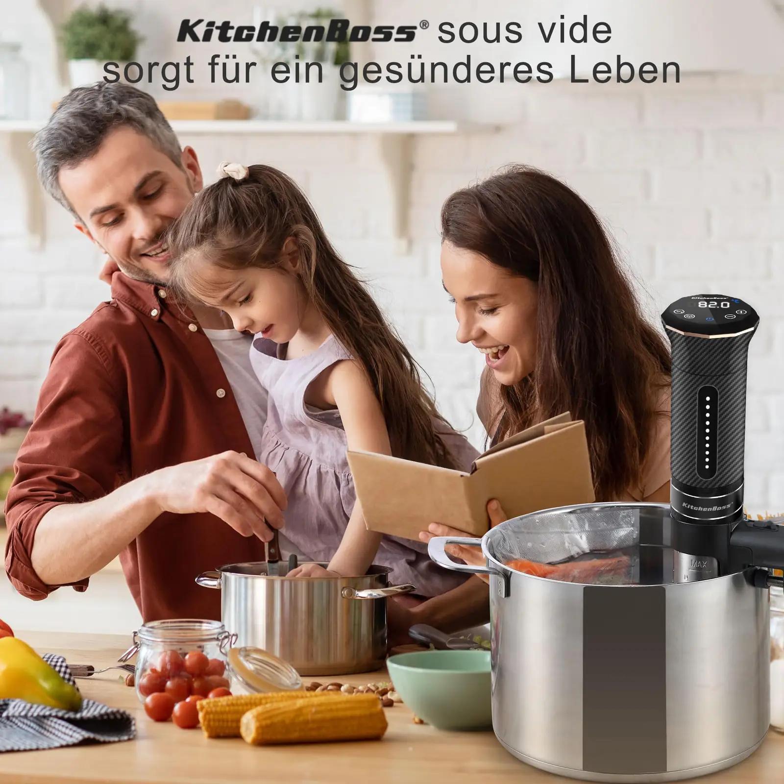 KitchenBoss roostevaba sous-vide garer – täpne ja veekindel G300 – pilt 7
