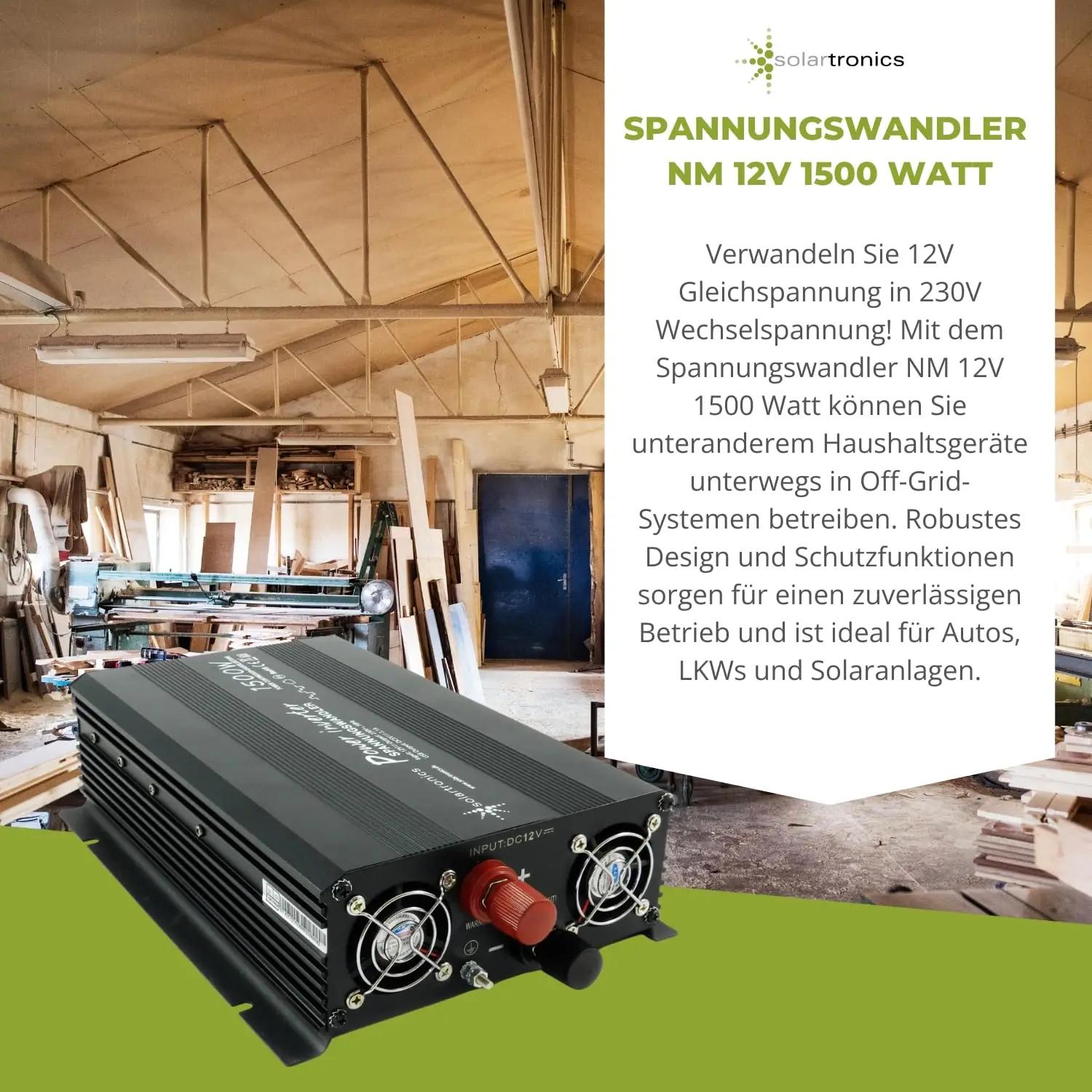 solartronics inverter 12V 1500W — kodune toiteallikas ja – pilt 8