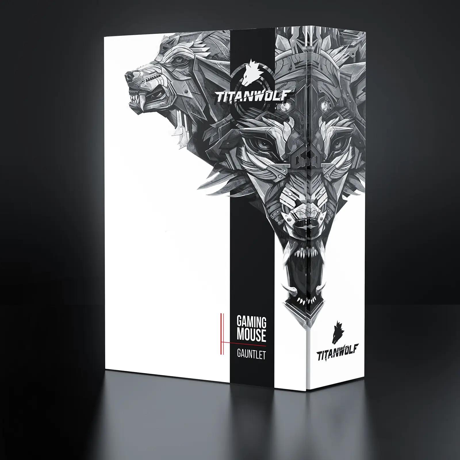 Titanwolf mänguhiir ergonomiline laser-16400 DPI juhtmega – pilt 6