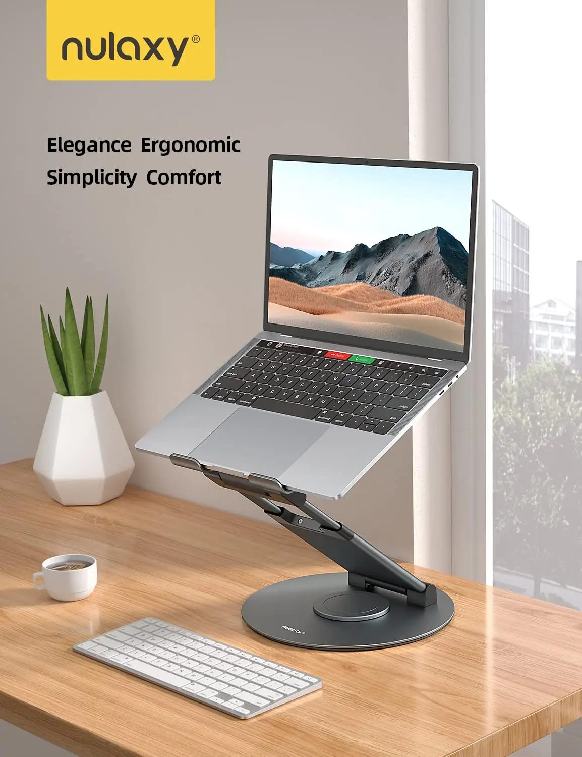 Nulaxy ergonoomiline alumiiniumist sülearvutihoidik — – pilt 8