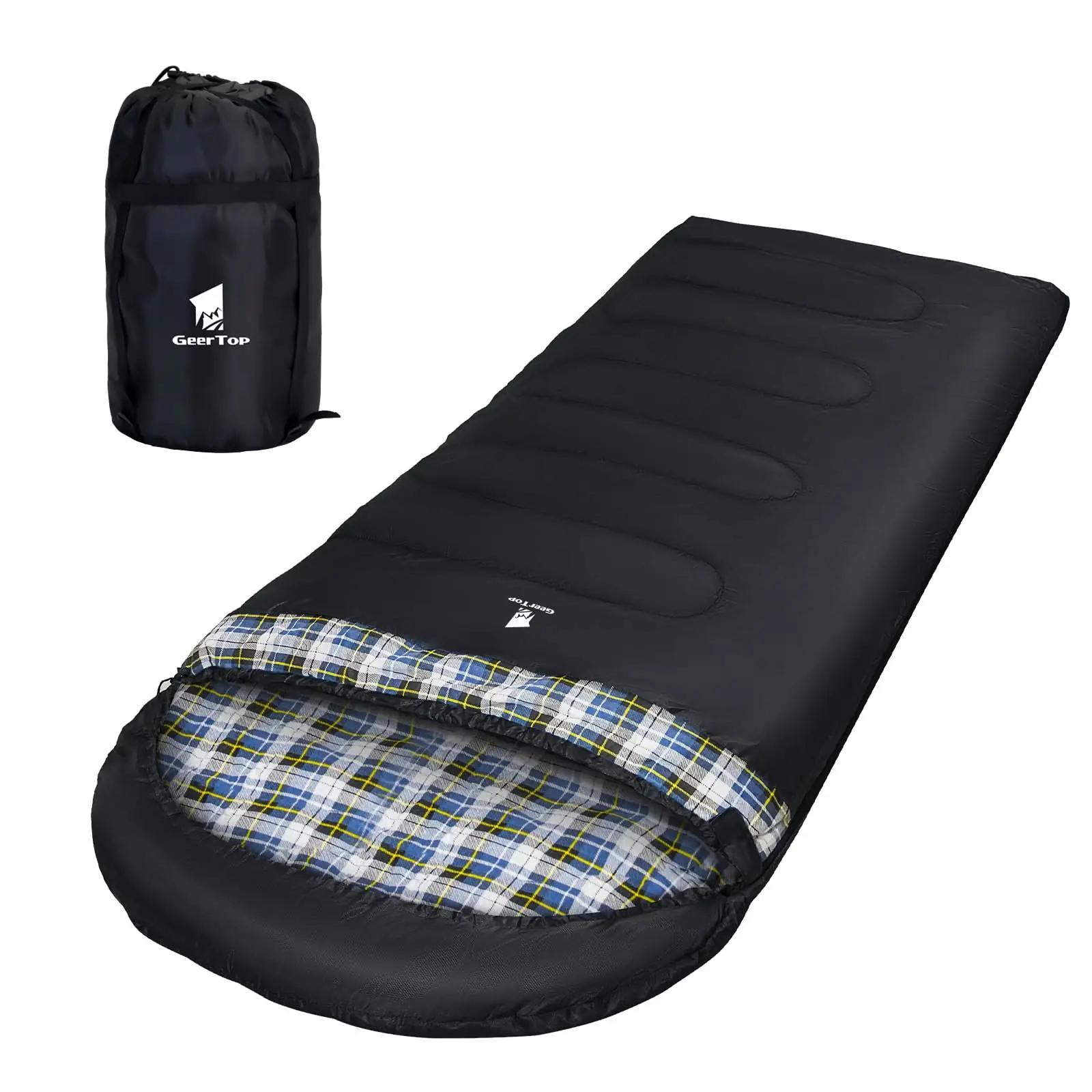 GEERTOP mugav XXL flanellist telgisärkune magamiskott 220×100