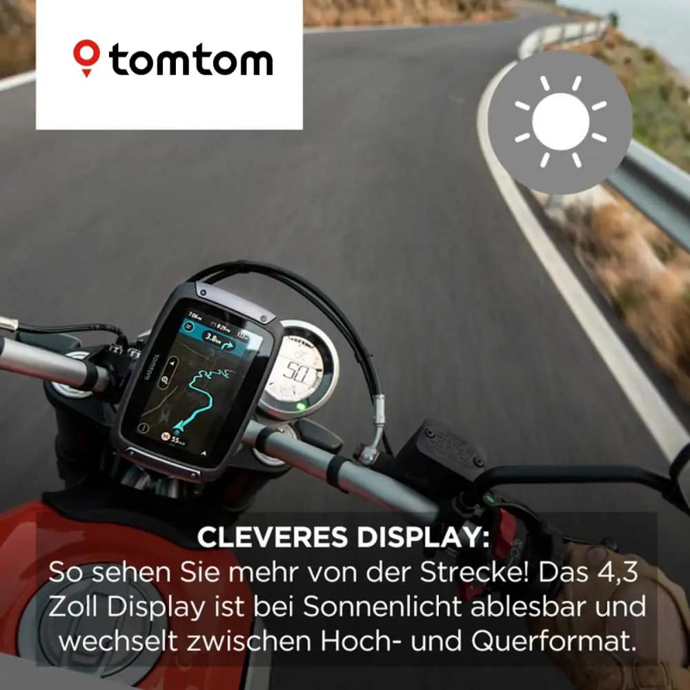 TomTom mootorratta GPS Rider 500 — vastupidav 4,3″ navigaator – kasutusnäide