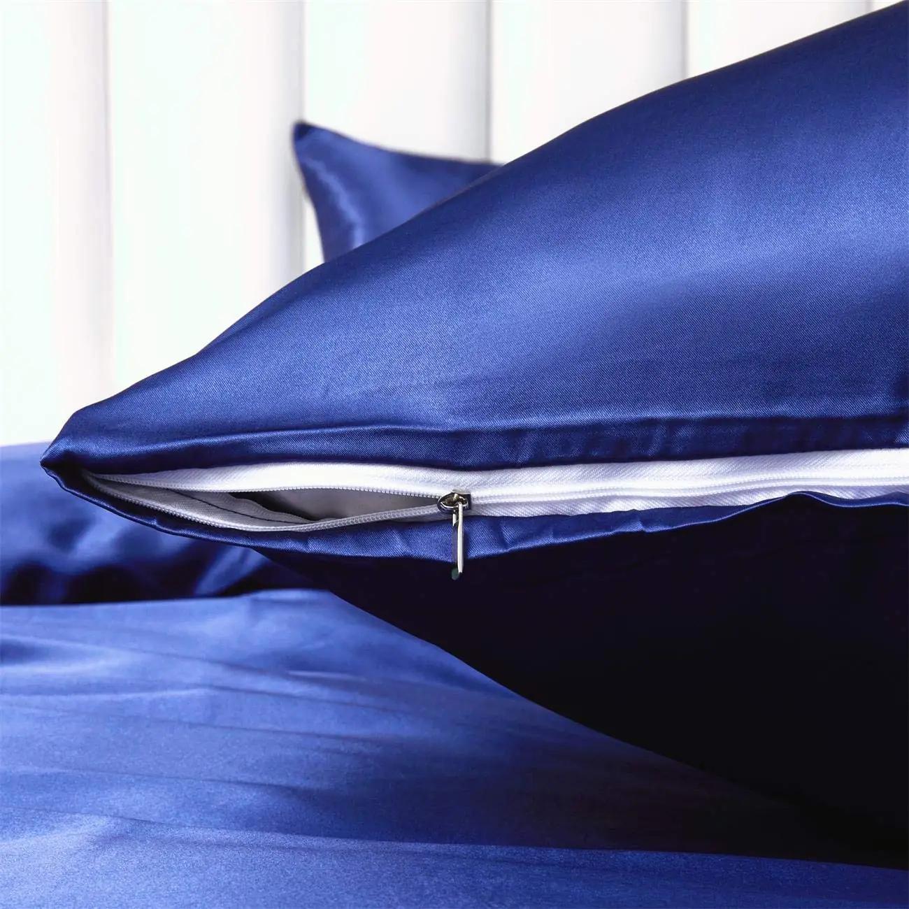 YASMENG satiinist voodipesu 140×200 cm — pehme ja siidine – lisavaade