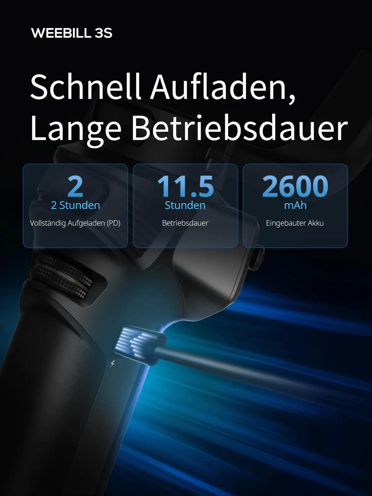 ZHIYUN Weebill 3S – vastupidav 3-teljega stabilisaator videole – pilt 7