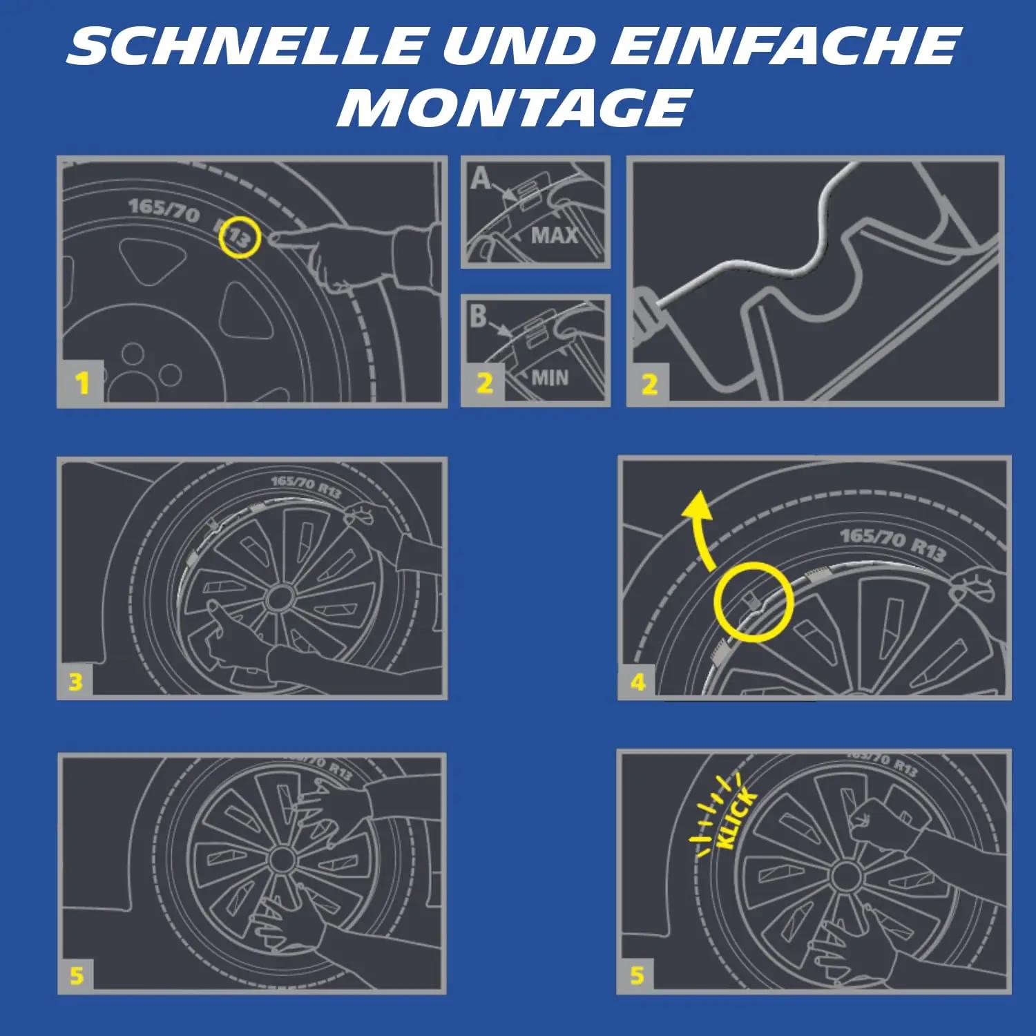 MICHELIN 15 zoll ABS-rataskatted – vastupidav stiilne kaitse – pilt 7