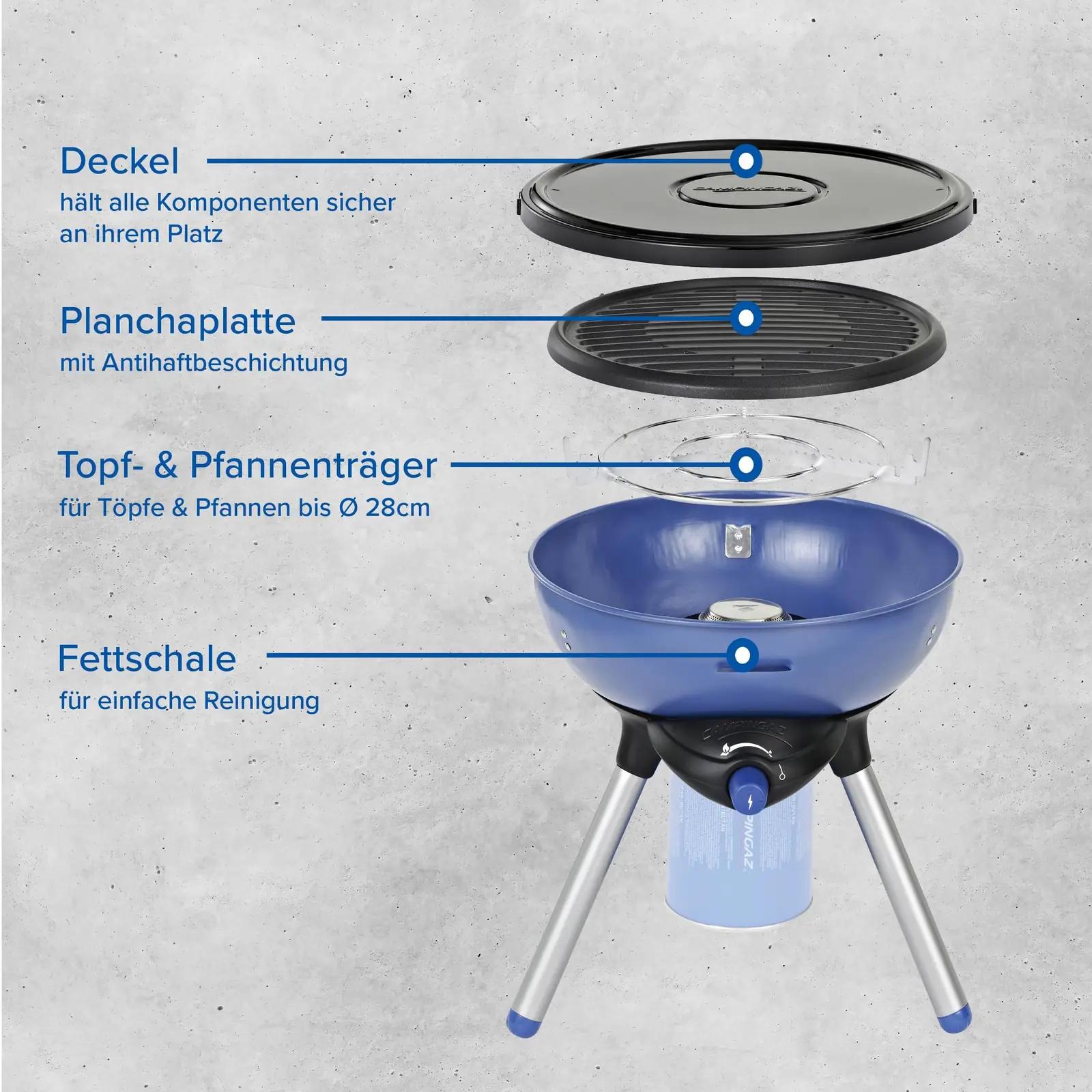 Campingaz sinine kerge Party Grill — kaasaskantav ja vastupidav – lisavaade
