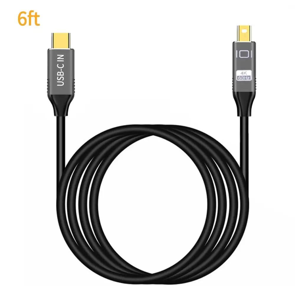 YMY vastupidav USB-C kuni Mini DisplayPort 1,8 m kaabel 4K – pilt 9