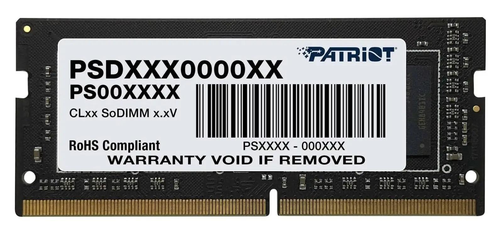 Patriot Memory kerge 32GB DDR4 3200MHz sülearvuti mälu