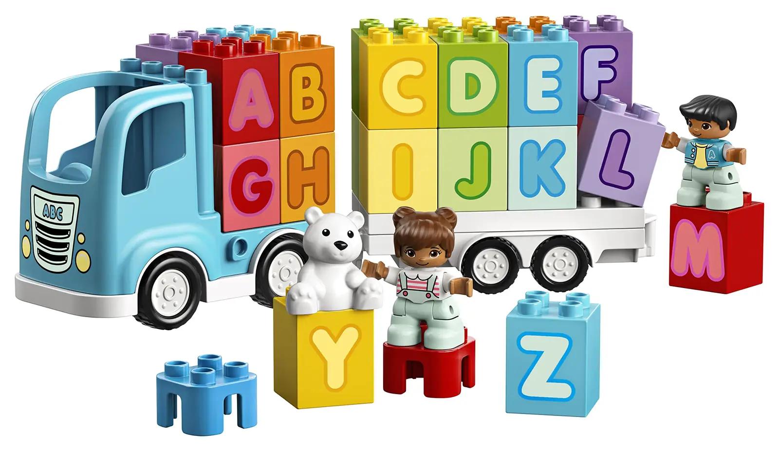 LEGO DUPLO tugevast plastikust õppeauto – lõbus ABC-õpe – kasutusnäide