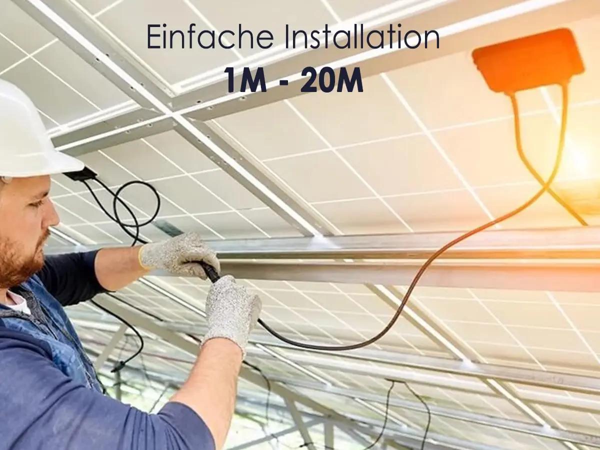 enjoy solar kopertooniline 4mm² ühenduskaabel 20m – vastupidav – lisavaade