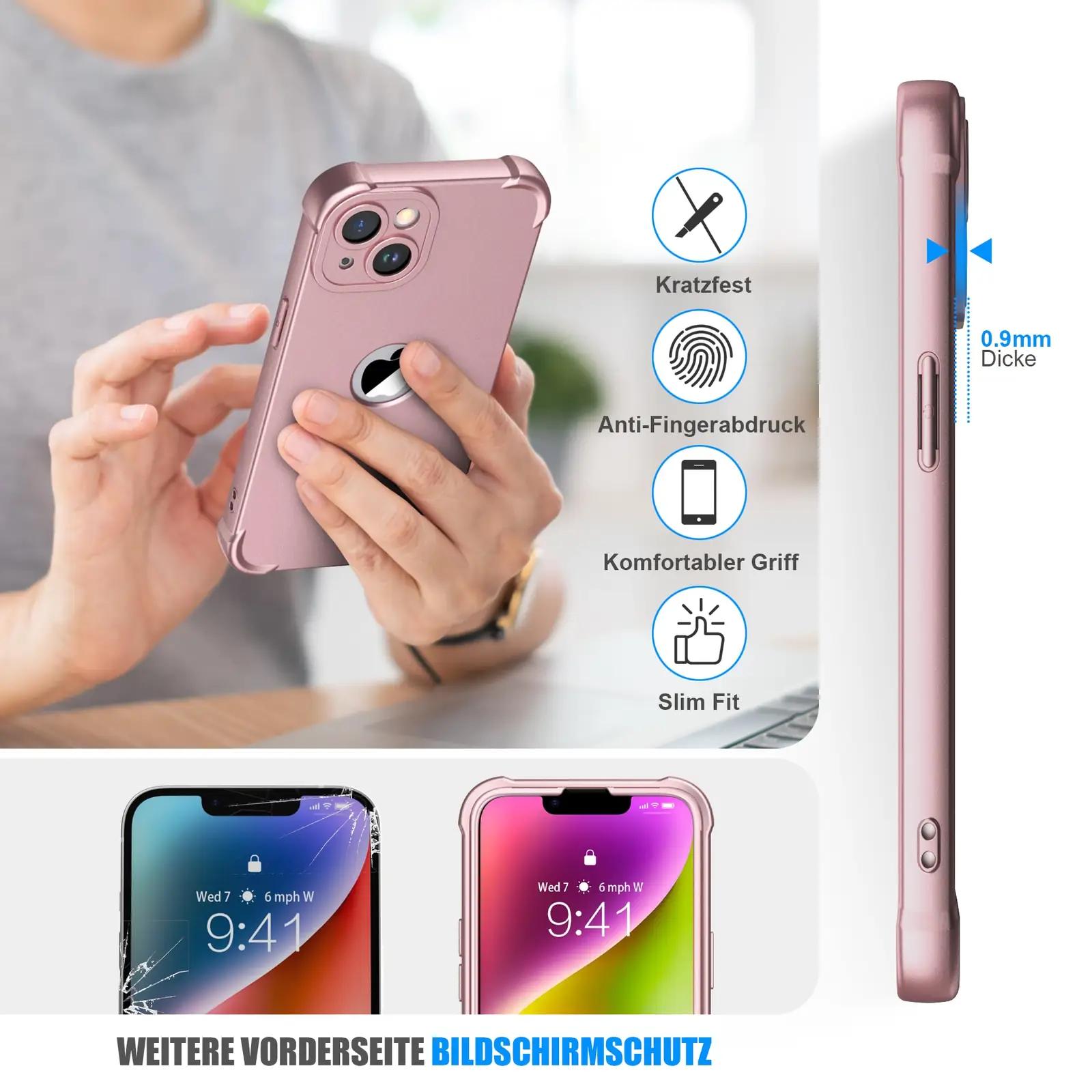 ORETECH roosakuldne silikoonkaitse iPhone 14 jaoks – lisavaade