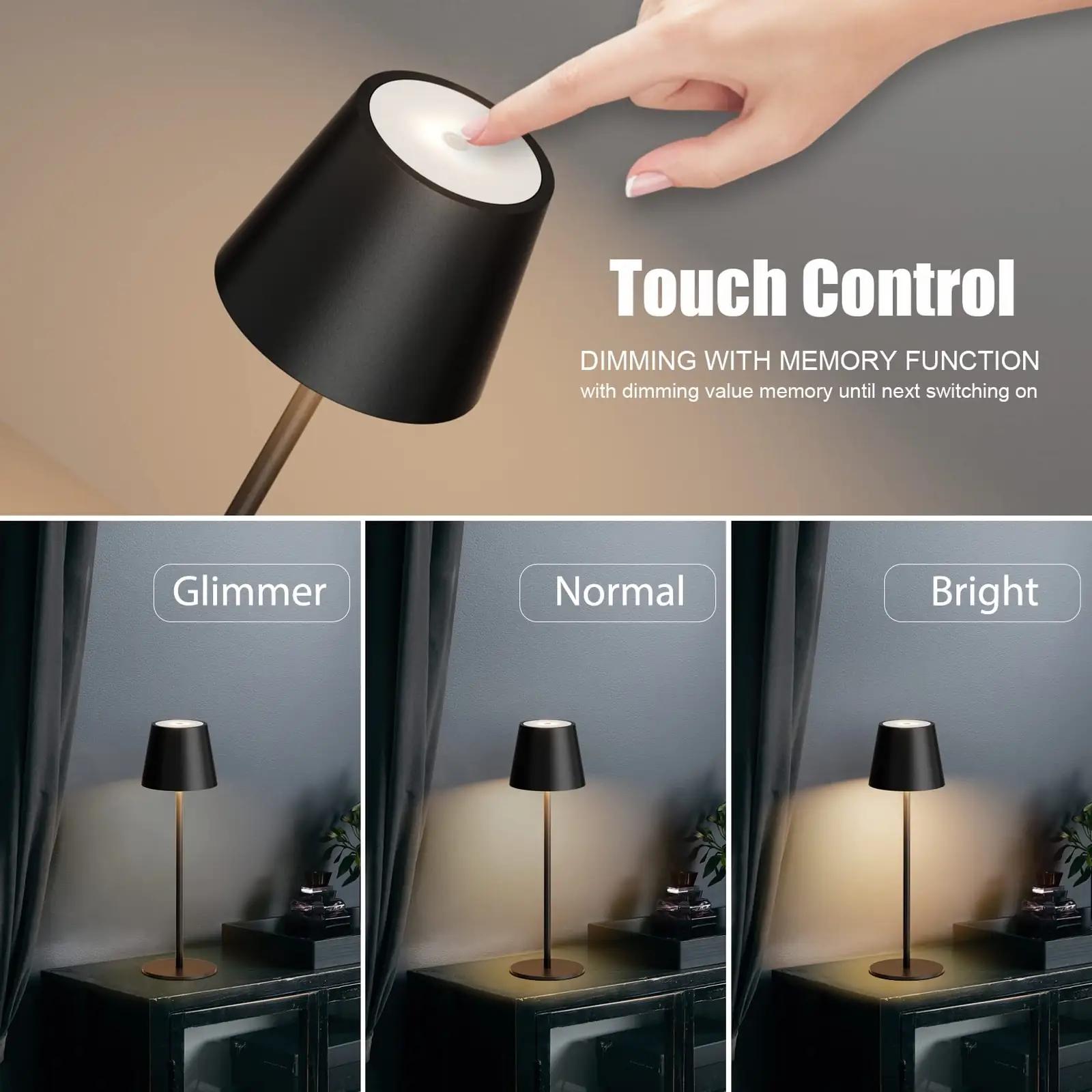 Klighten stiilne aluminiumlaudlamp kaheosaline, veekindel – pakend ja tarvikud