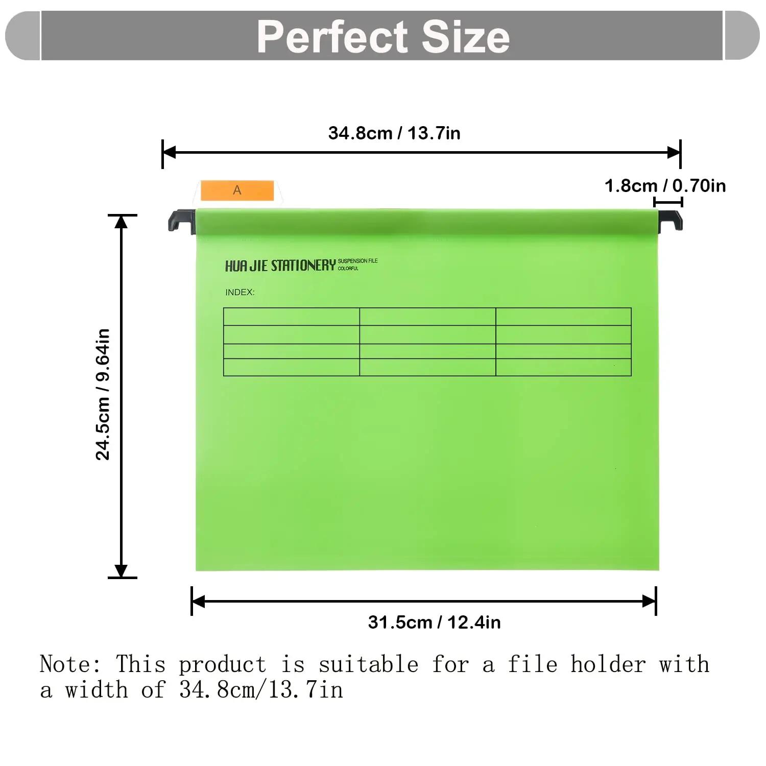 Hiziwimi praktiline PVC A4 ripptaskute komplekt — organiseeri – detailne vaade