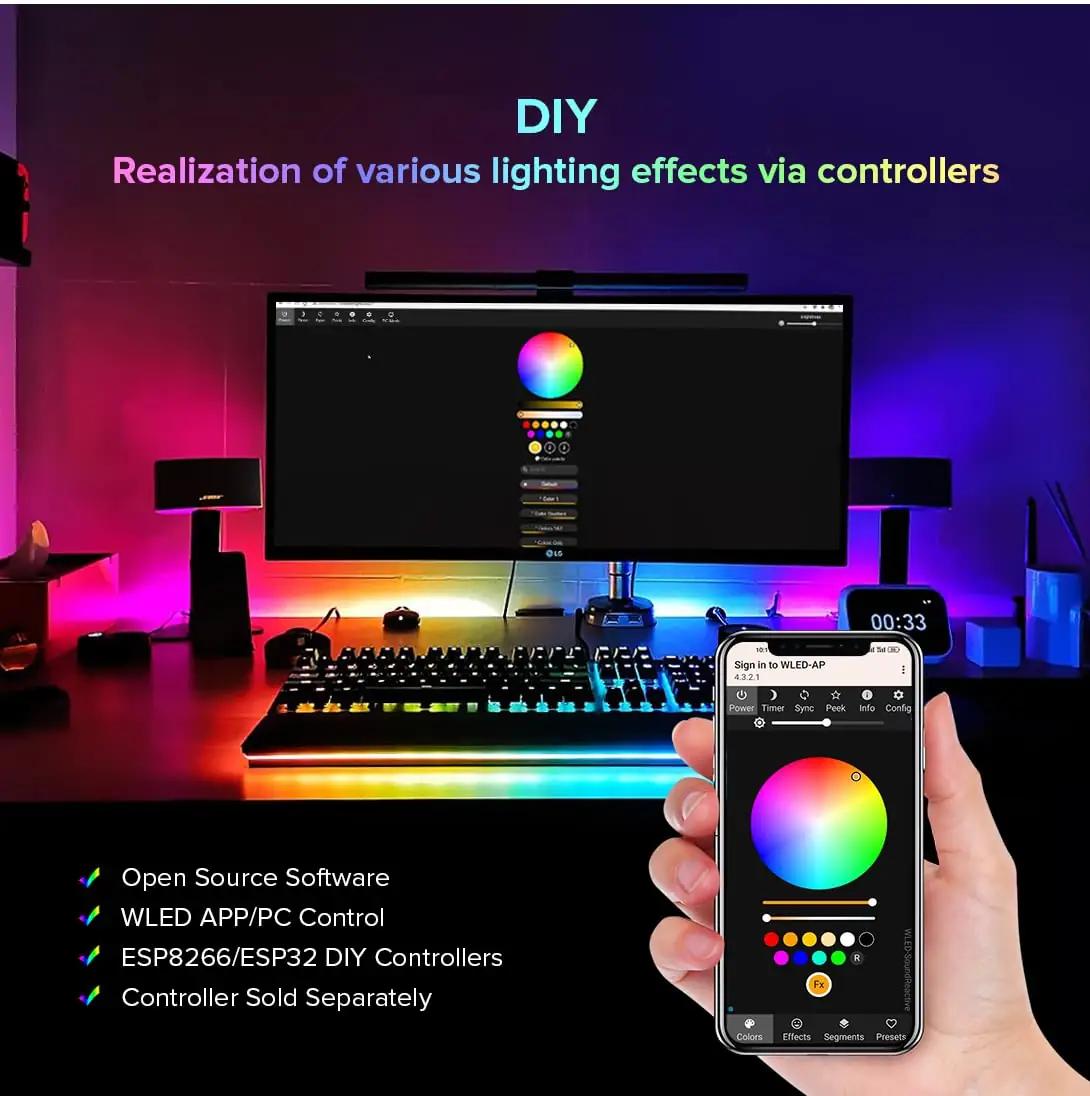 BTF-LIGHTING veekindel RGB LED-riba — paindlik dekor – pilt 7
