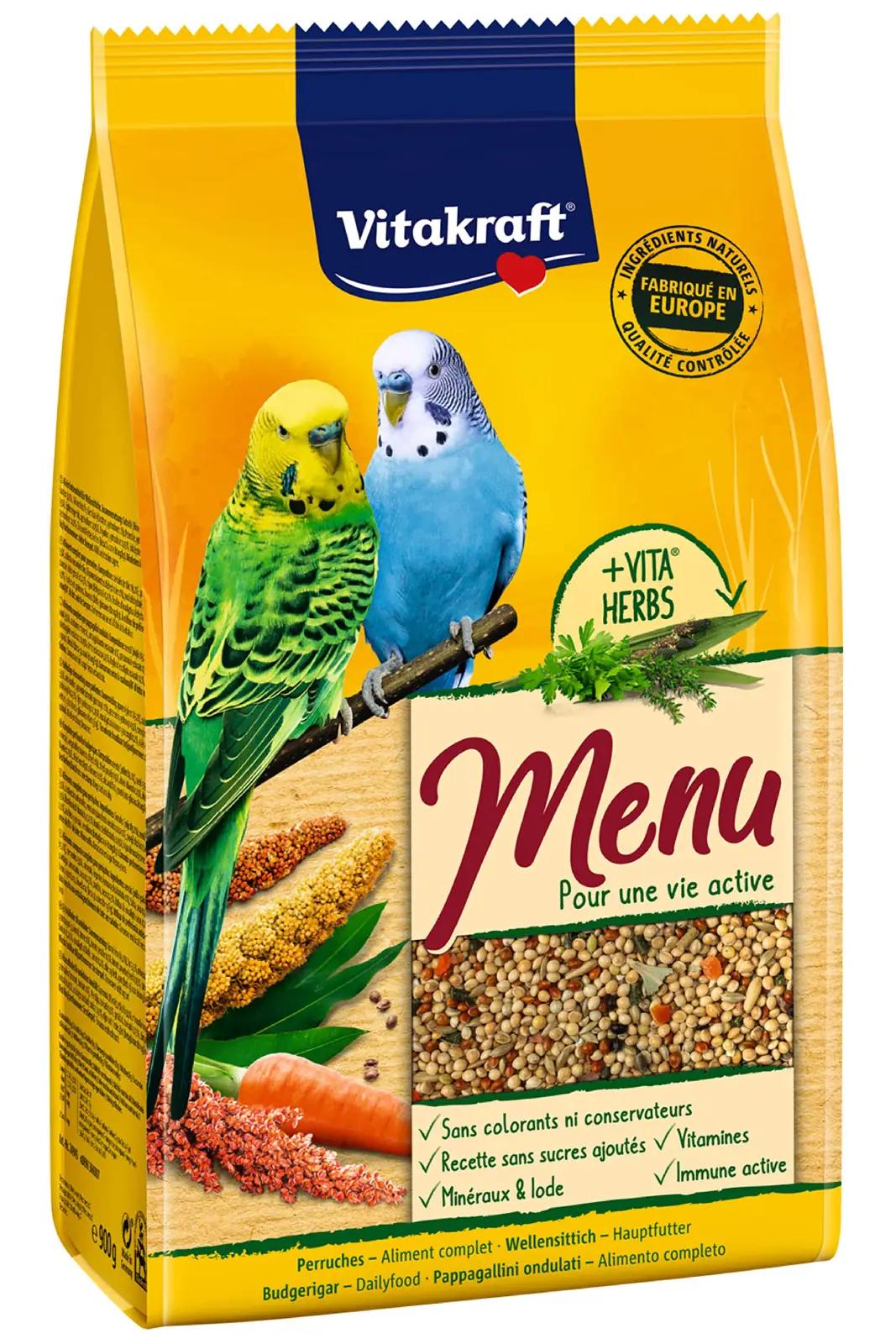 Vitakraft premium-linnutoit 900 g – tasakaalustatud pelletid