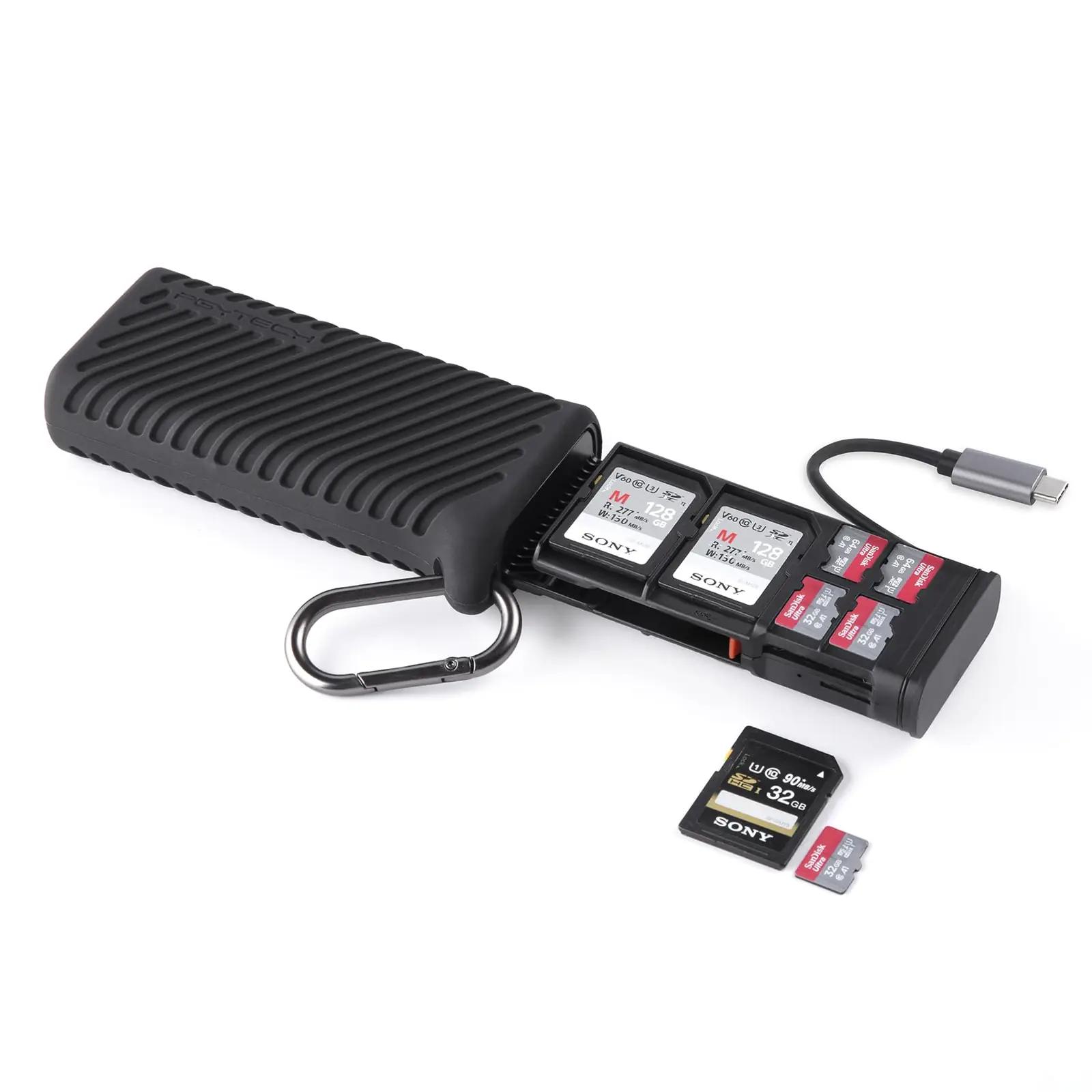 PGYTECH kompaktne USB-C SD-kaardilugeja — kiire ülekandearvutus