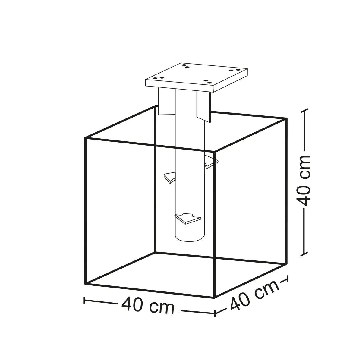 Schneider galvaniseeritud betoonimiseks alus — stabiilne 40 cm – lisavaade