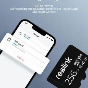 Reolink Reolink SD-256GB mälukaardid – detailne lähivaade